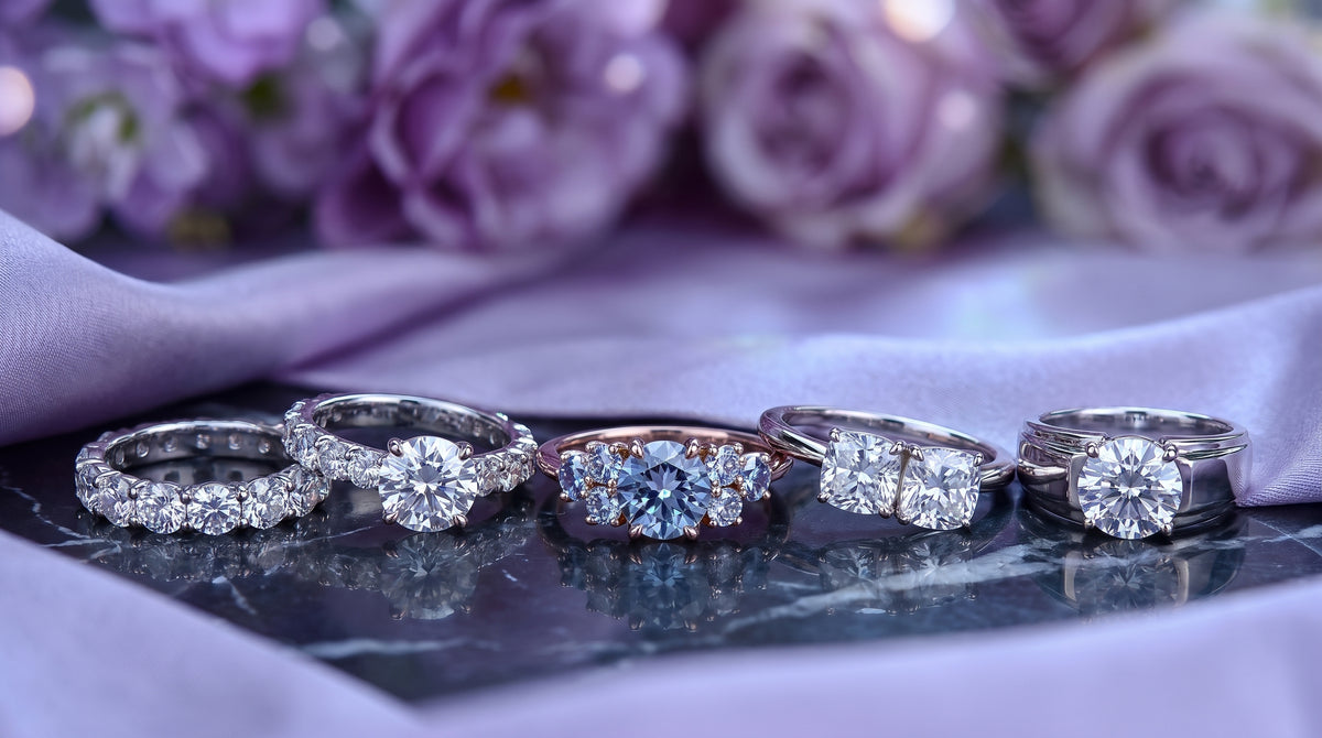 2 carat moissanite ring price editorial image