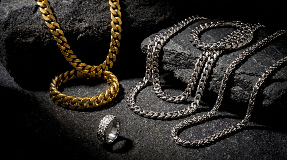 affordable jewelry men editorial image