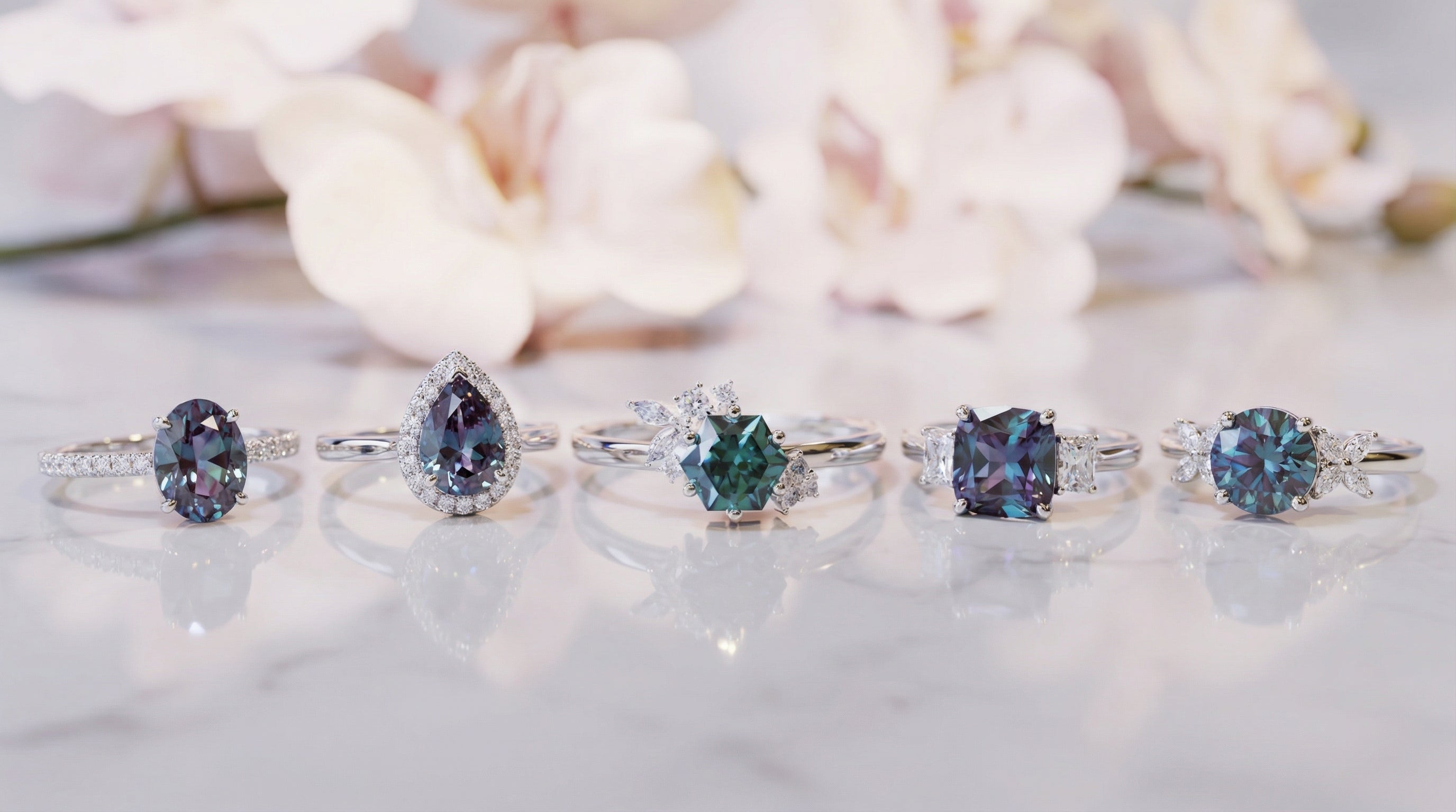 alexandrite engagement ring - hero image