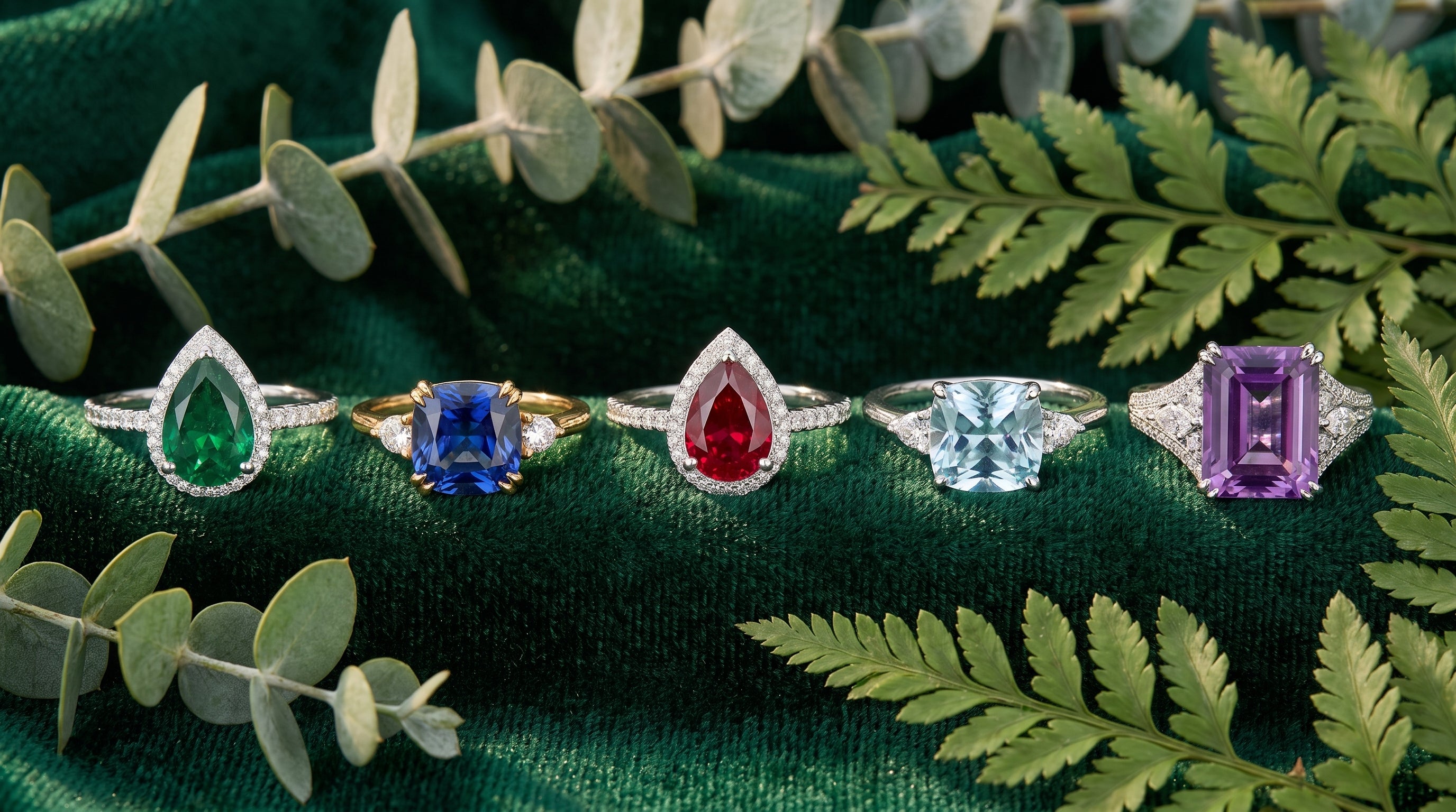 birthstone jewelry ring editorial image