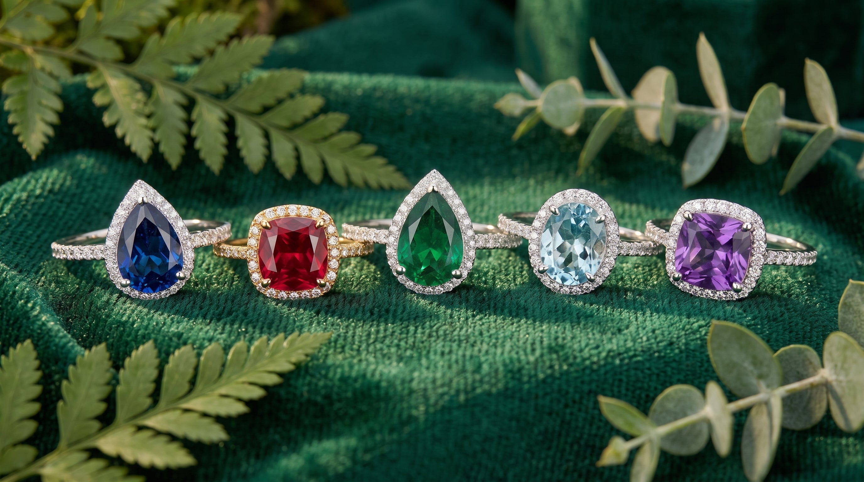 birthstone ring editorial image