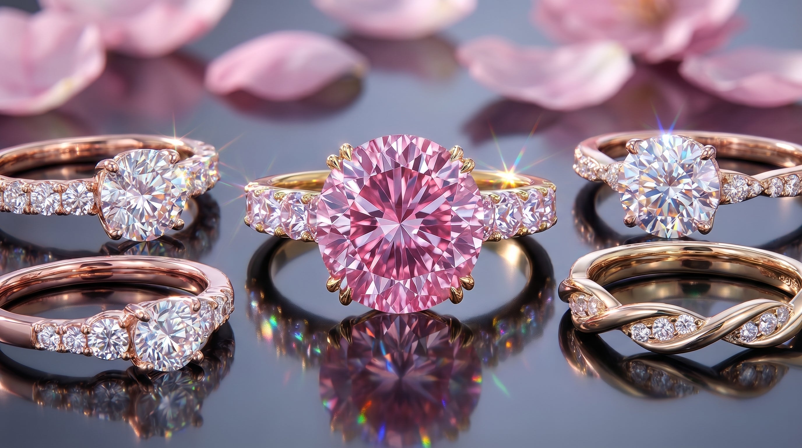 moissanite vs diamond sparkle - hero image