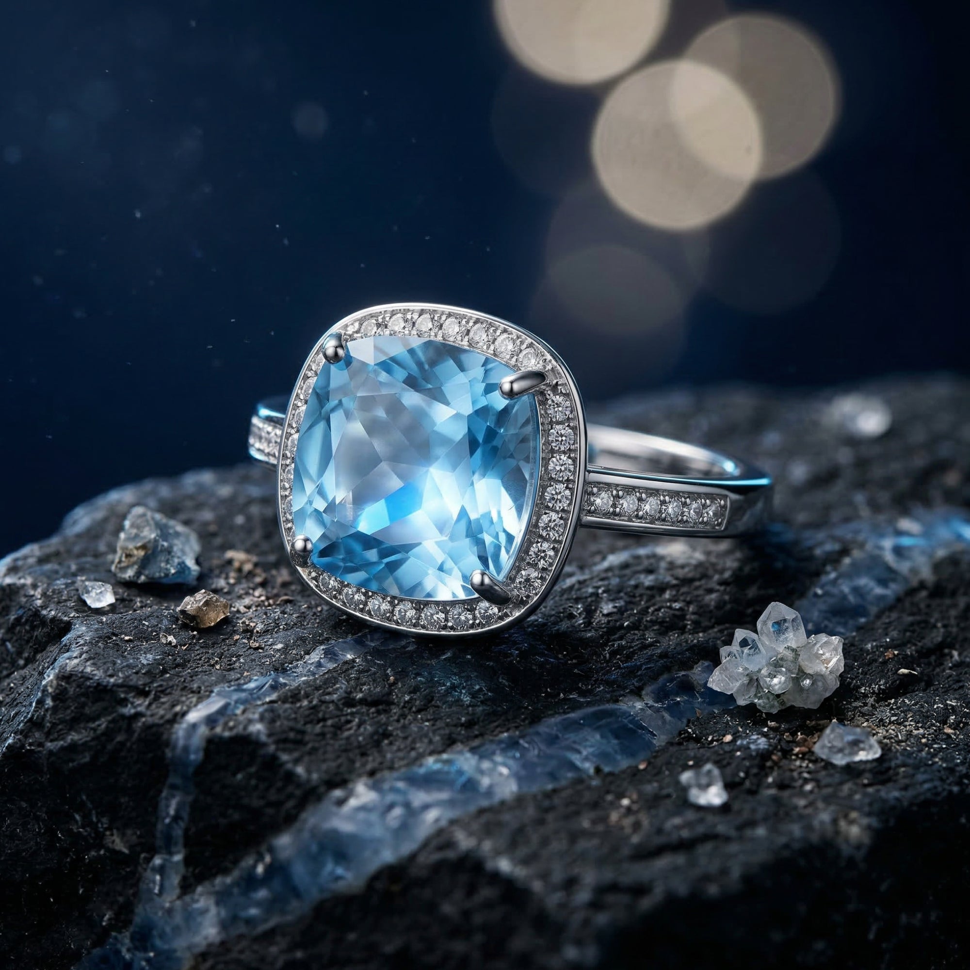 The Aquadis Natural Topaz Ring