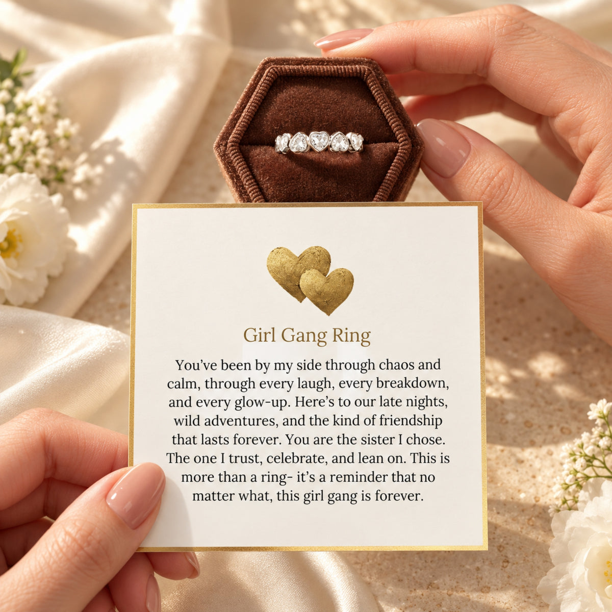 The Sisterhood Heart Ring