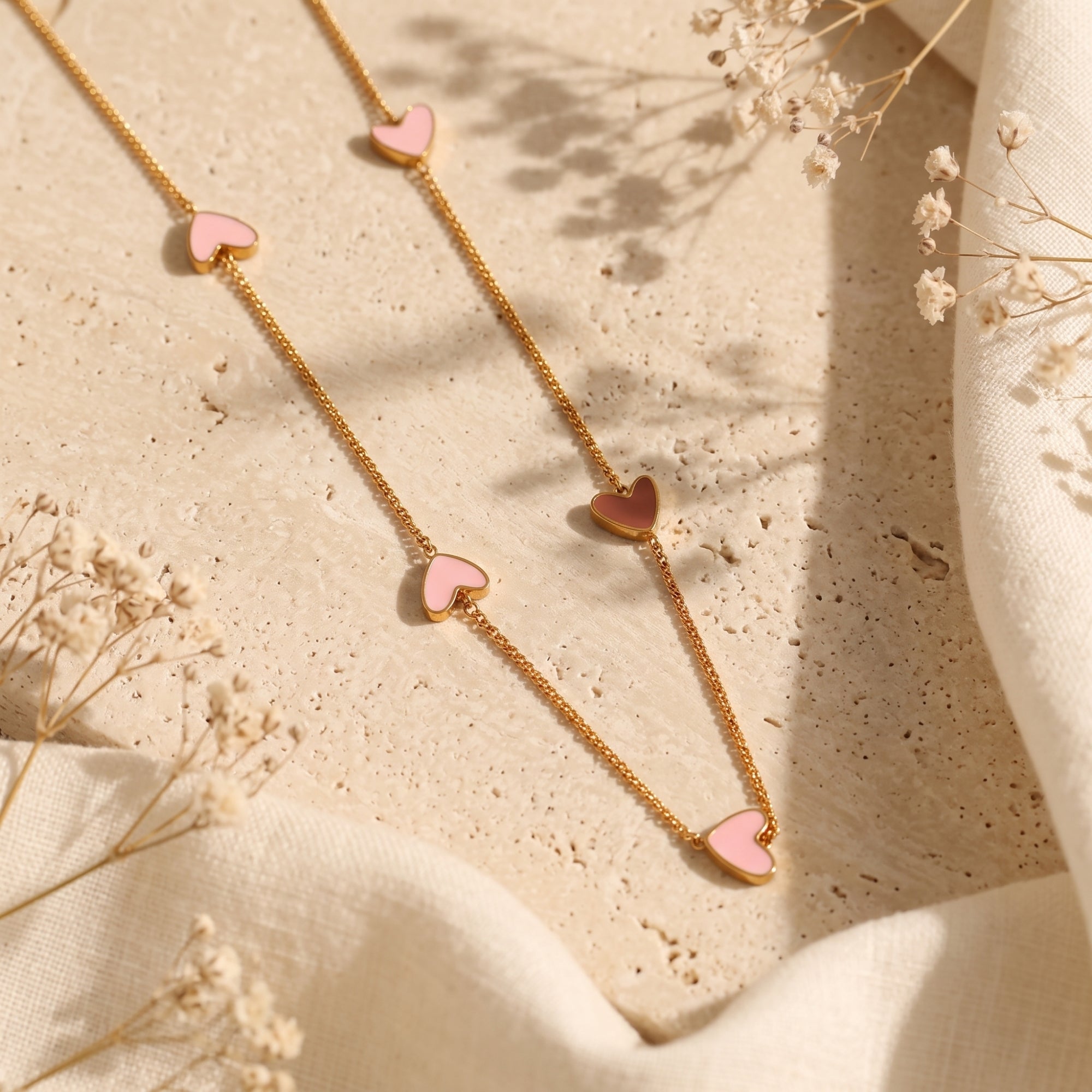 The Amore Heart Station Necklace