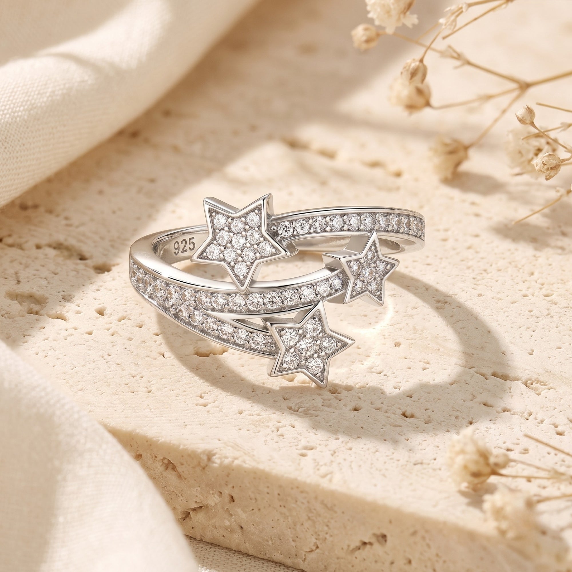 The Shooting Star Bypass Ring