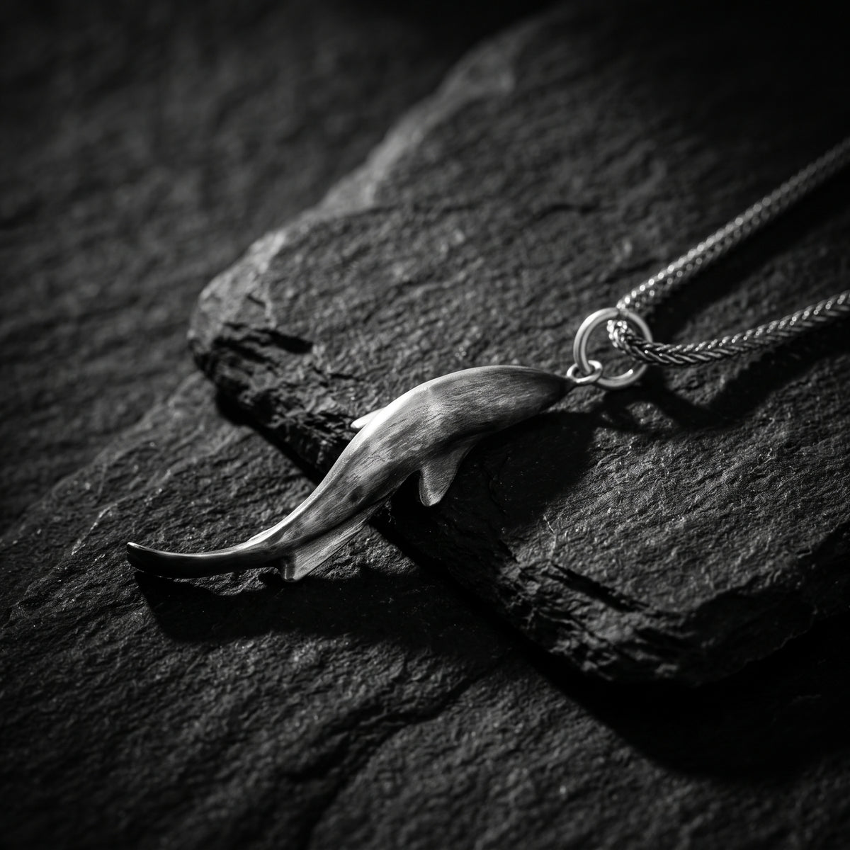 The Sculpted Shark Necklace