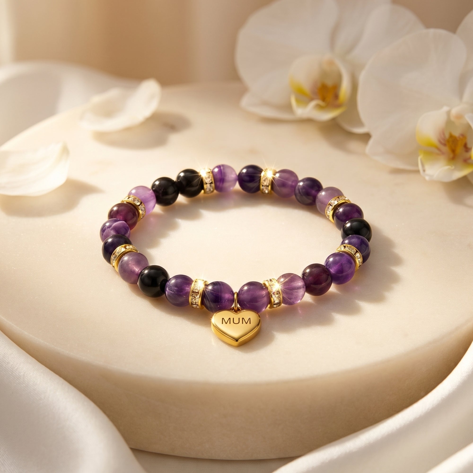 The Devoted Mama Amethyst Bracelet