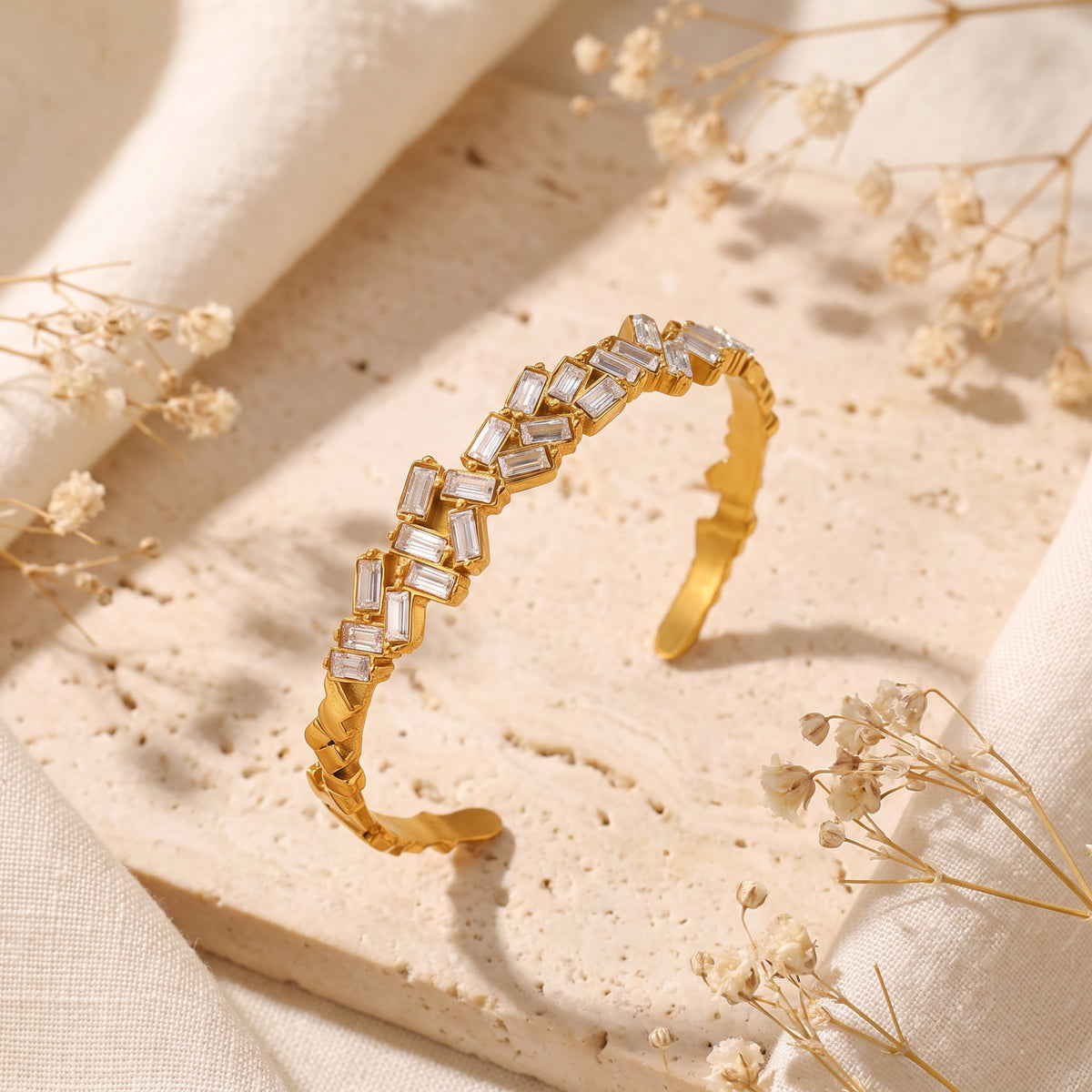Das Baguette-Zickzack-Armband