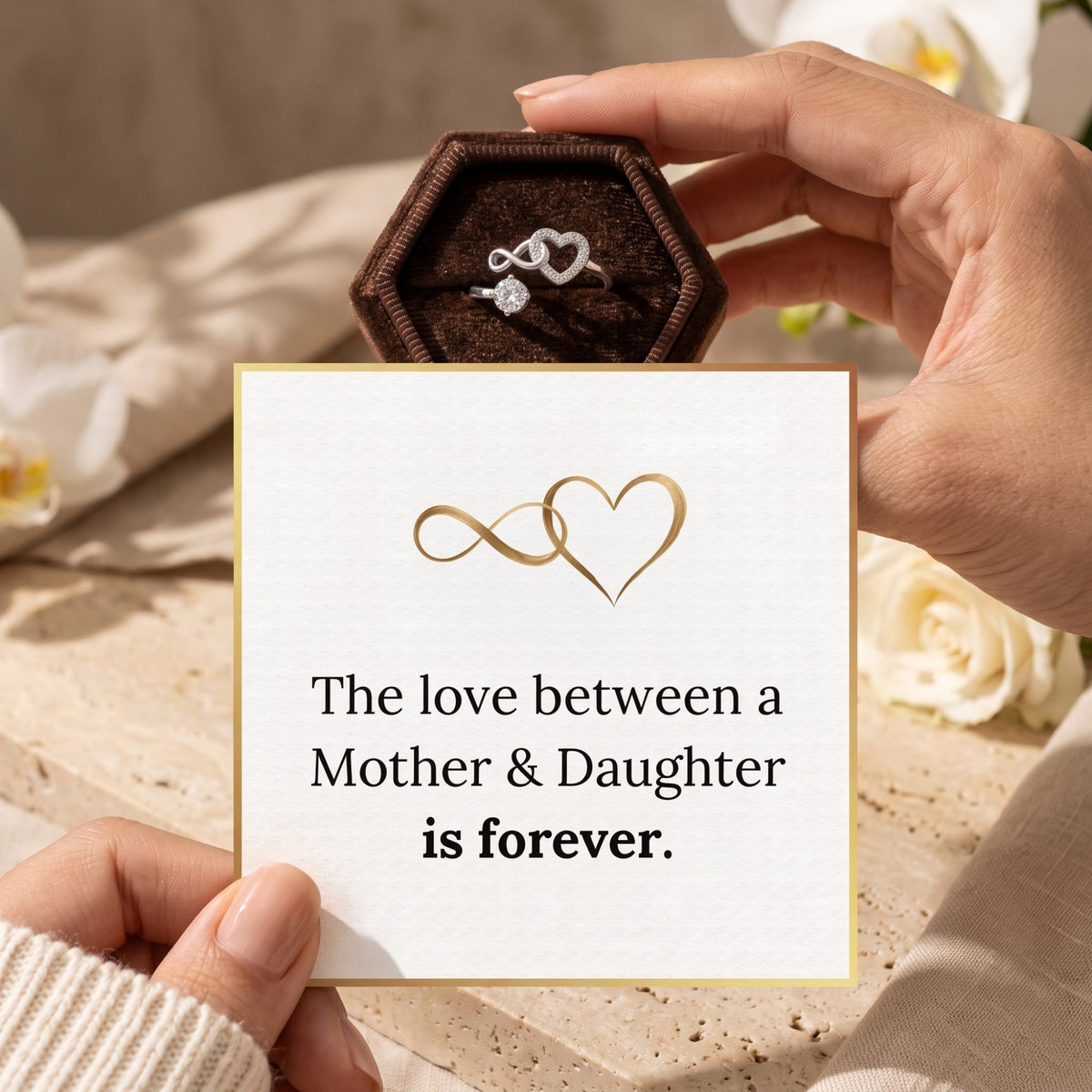 The Infinity Heart Bypass Ring