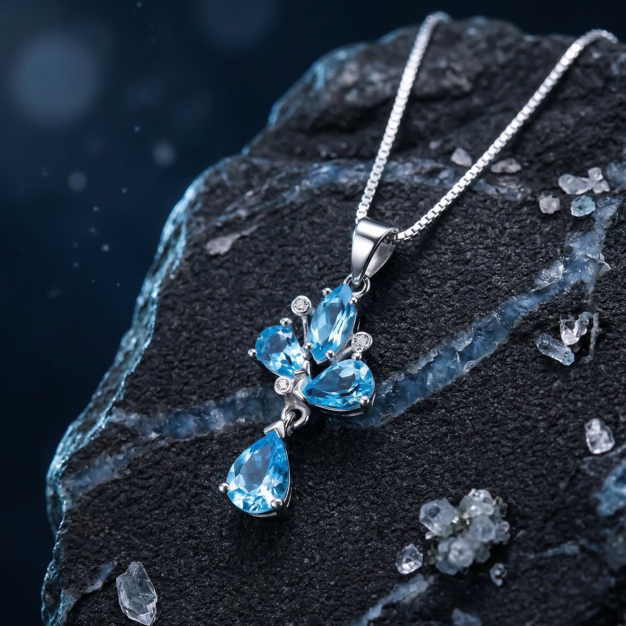 The Zephyrine Natural Topaz Necklace