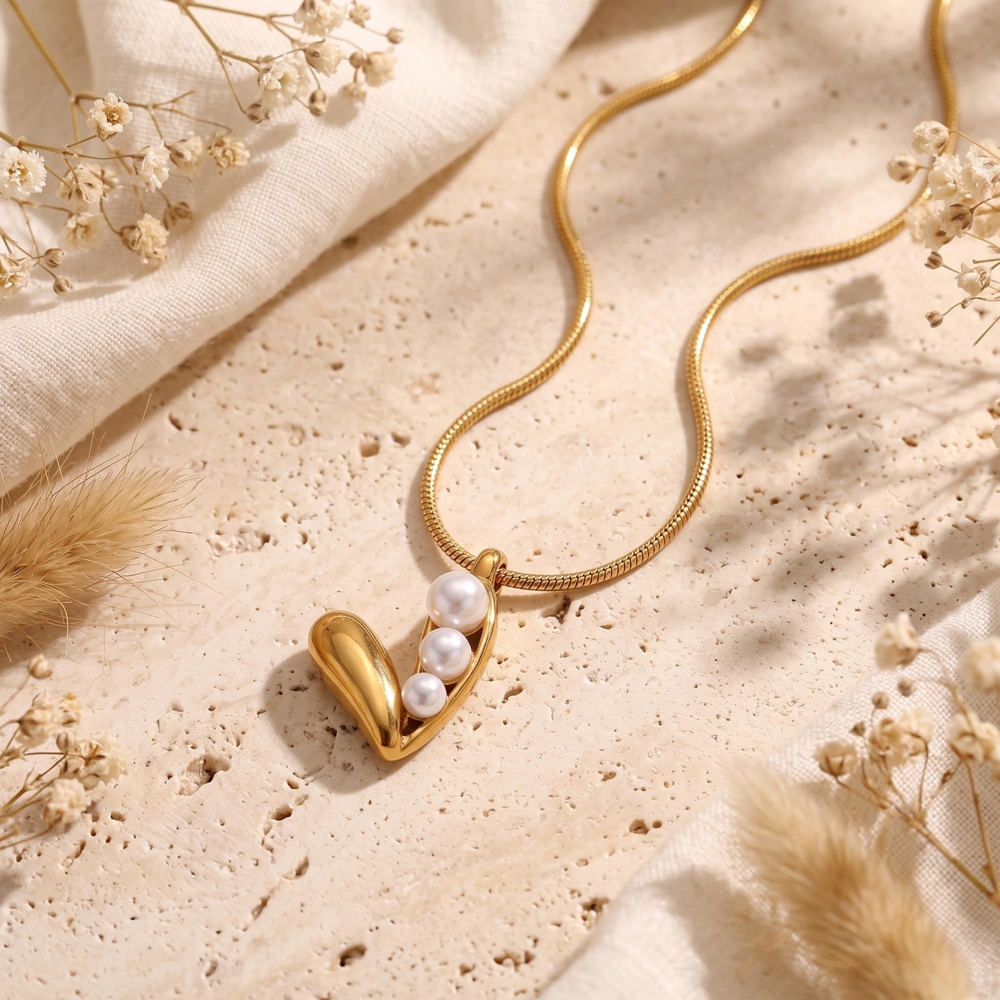 The Three-Pearl Pod Necklace