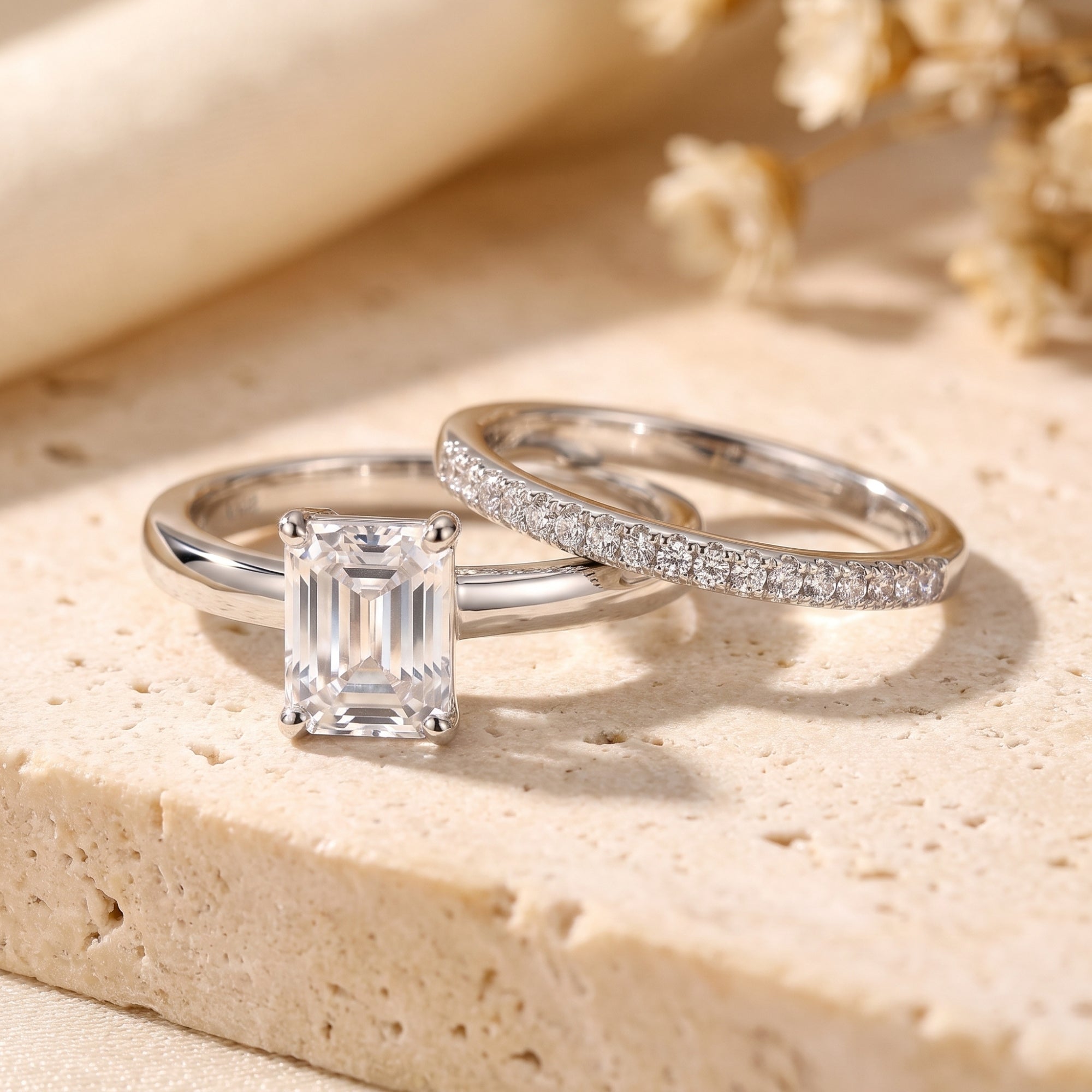 The Emerald-Cut Stack Ring
