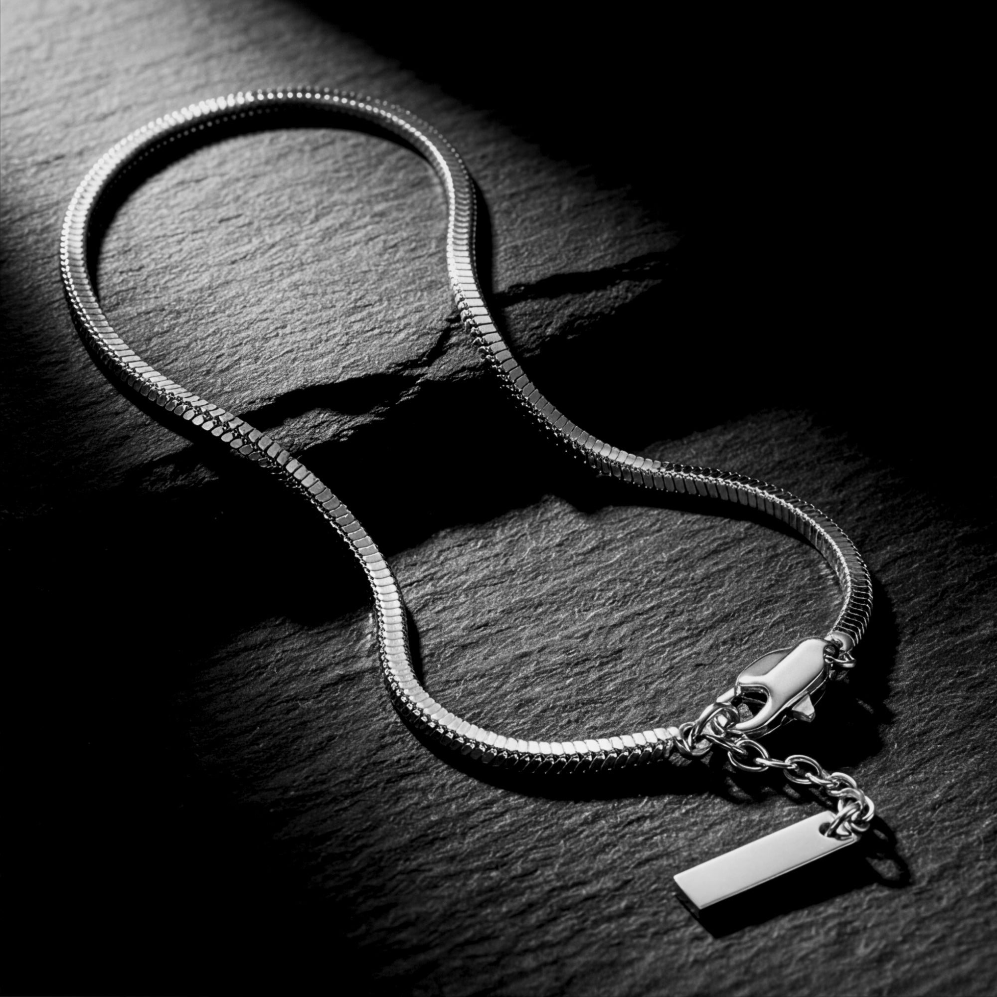 Square Link Bracelet - Silver