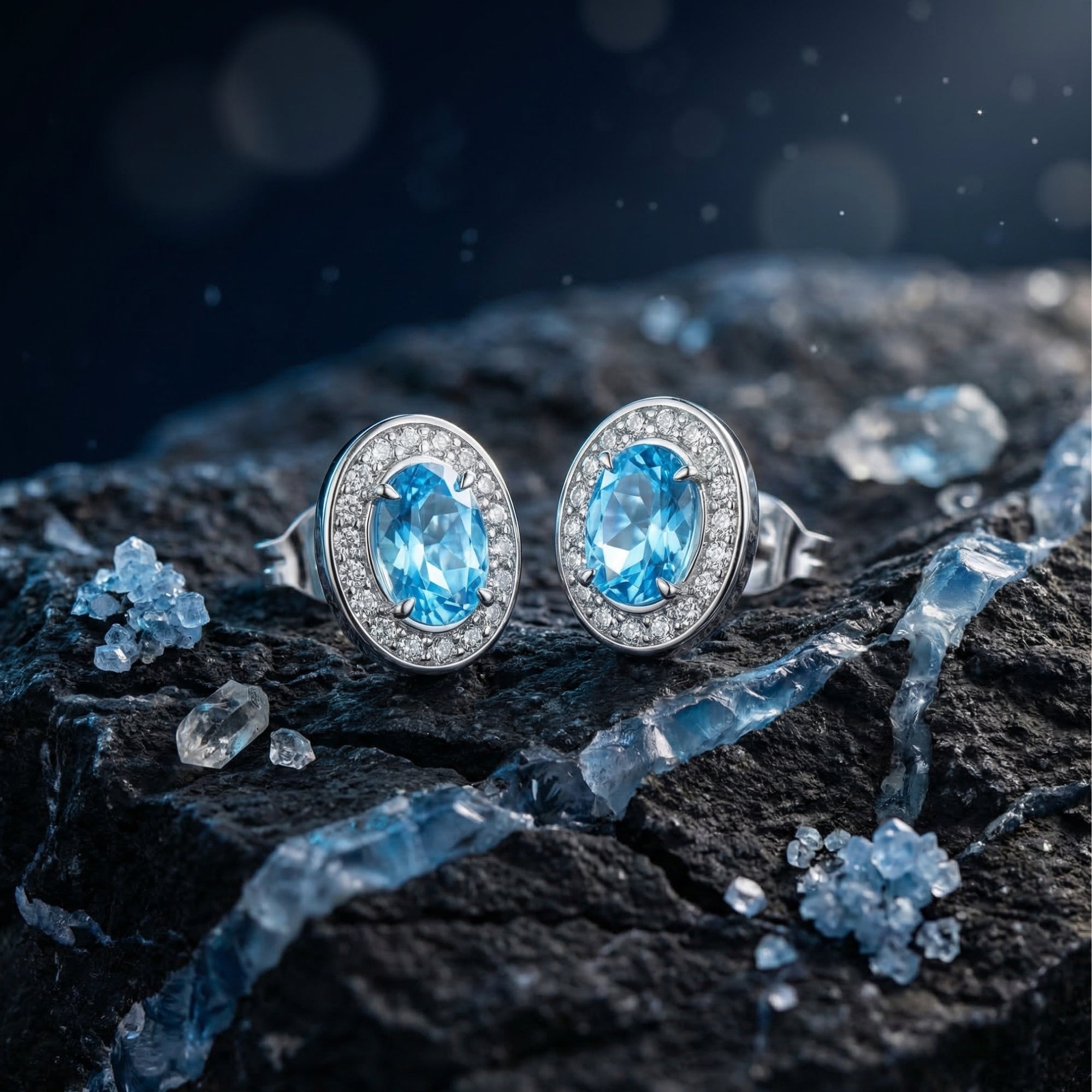 The Vaeliana Natural Topaz Earrings