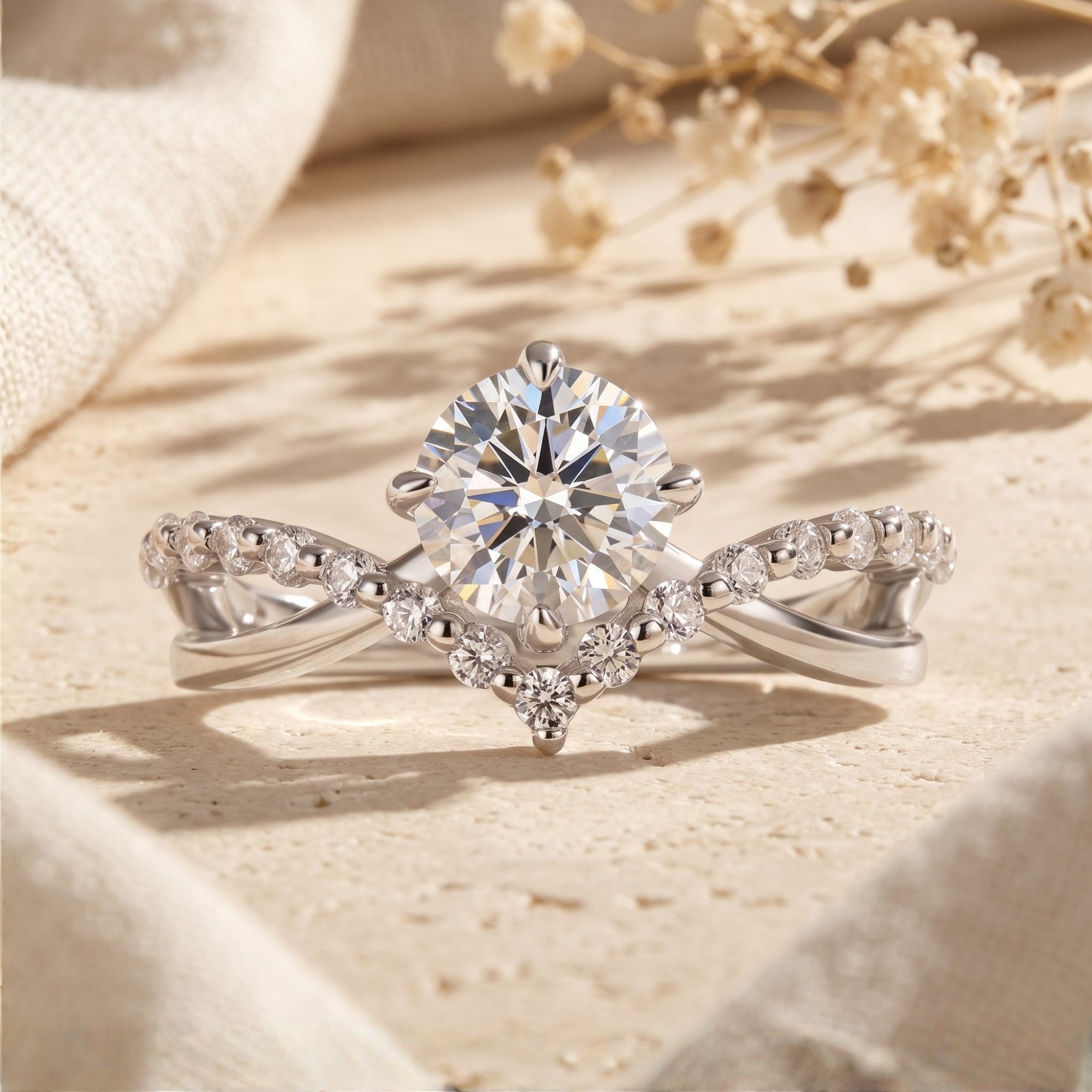 The Chevron Split Band Ring