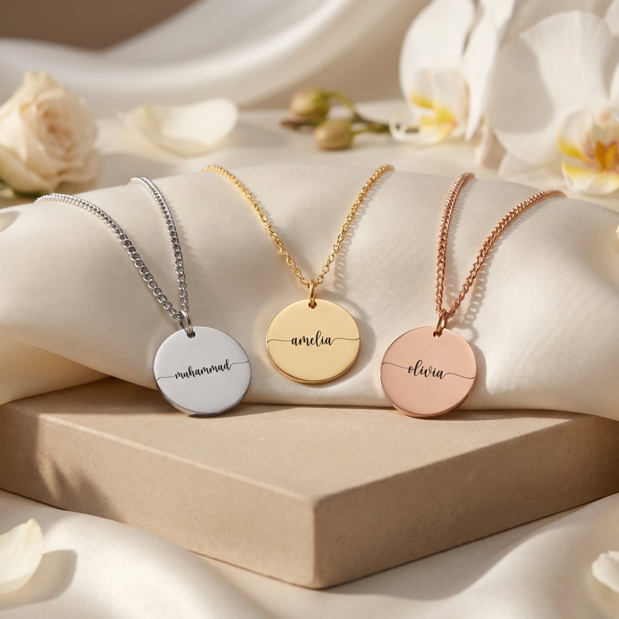 Amazing jewelry様 Awareness Avenue Personalized Necklace for Wife – Stainless Steel