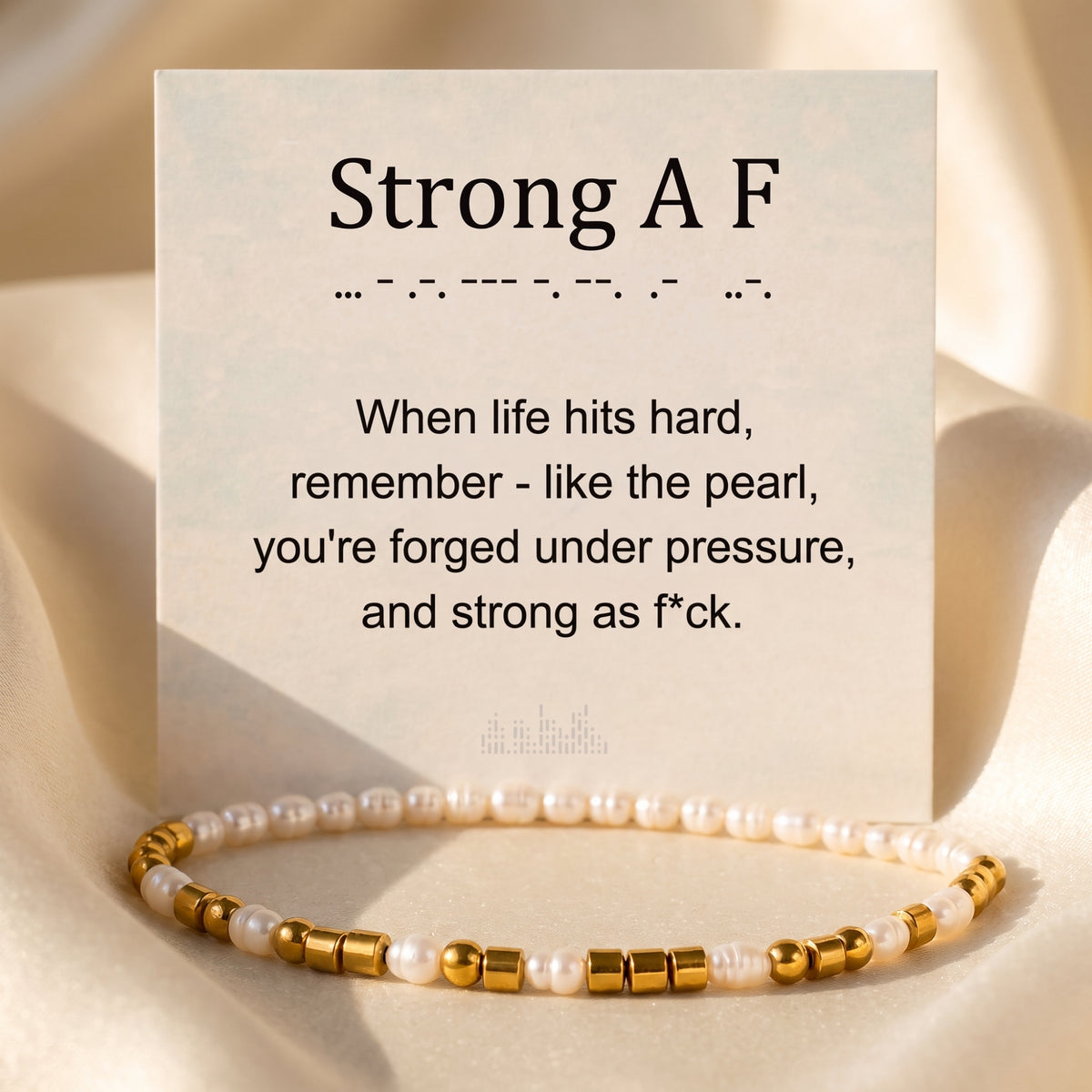 The Morse Code Pearl Bracelet