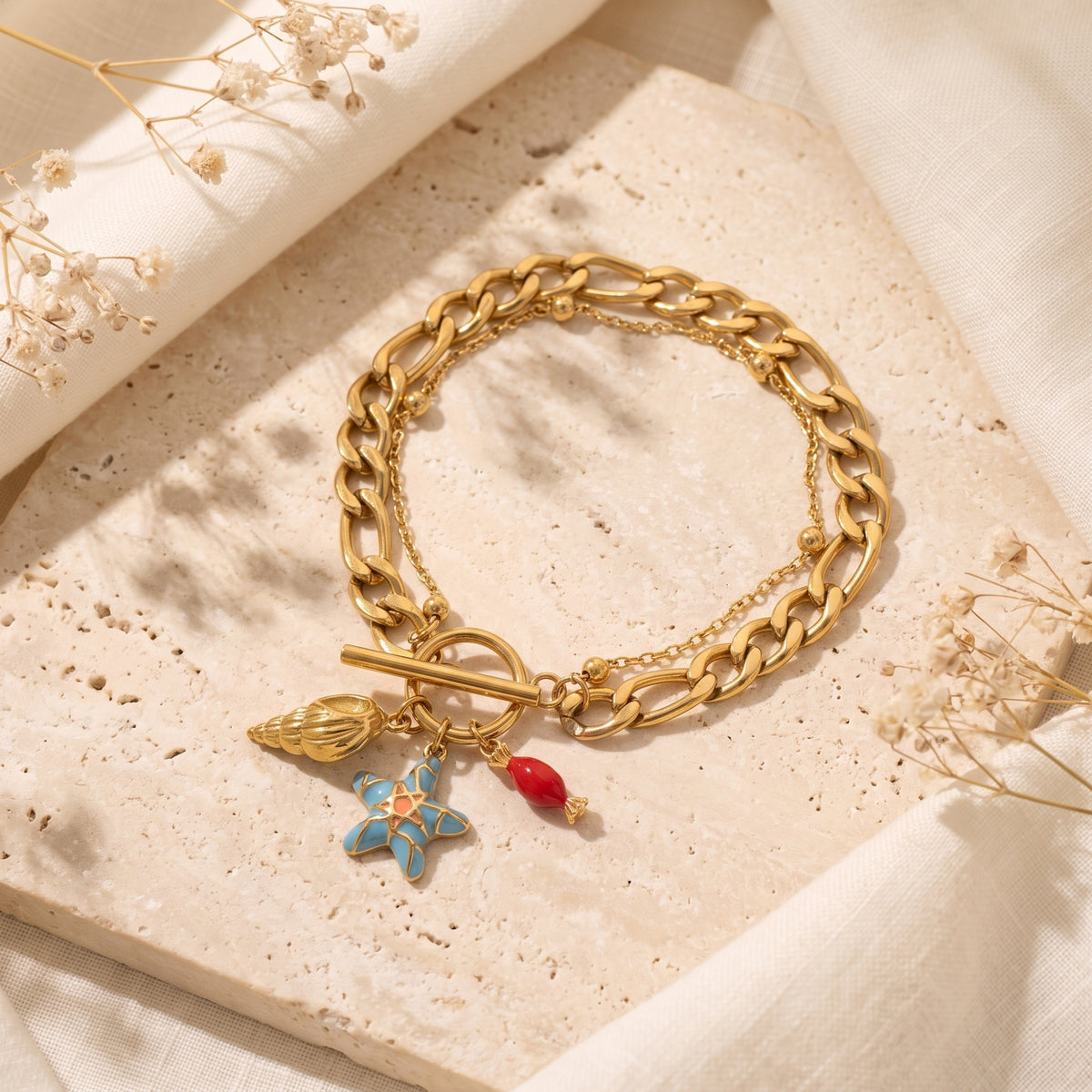 Das Gliederarmband „Küstenzauber“