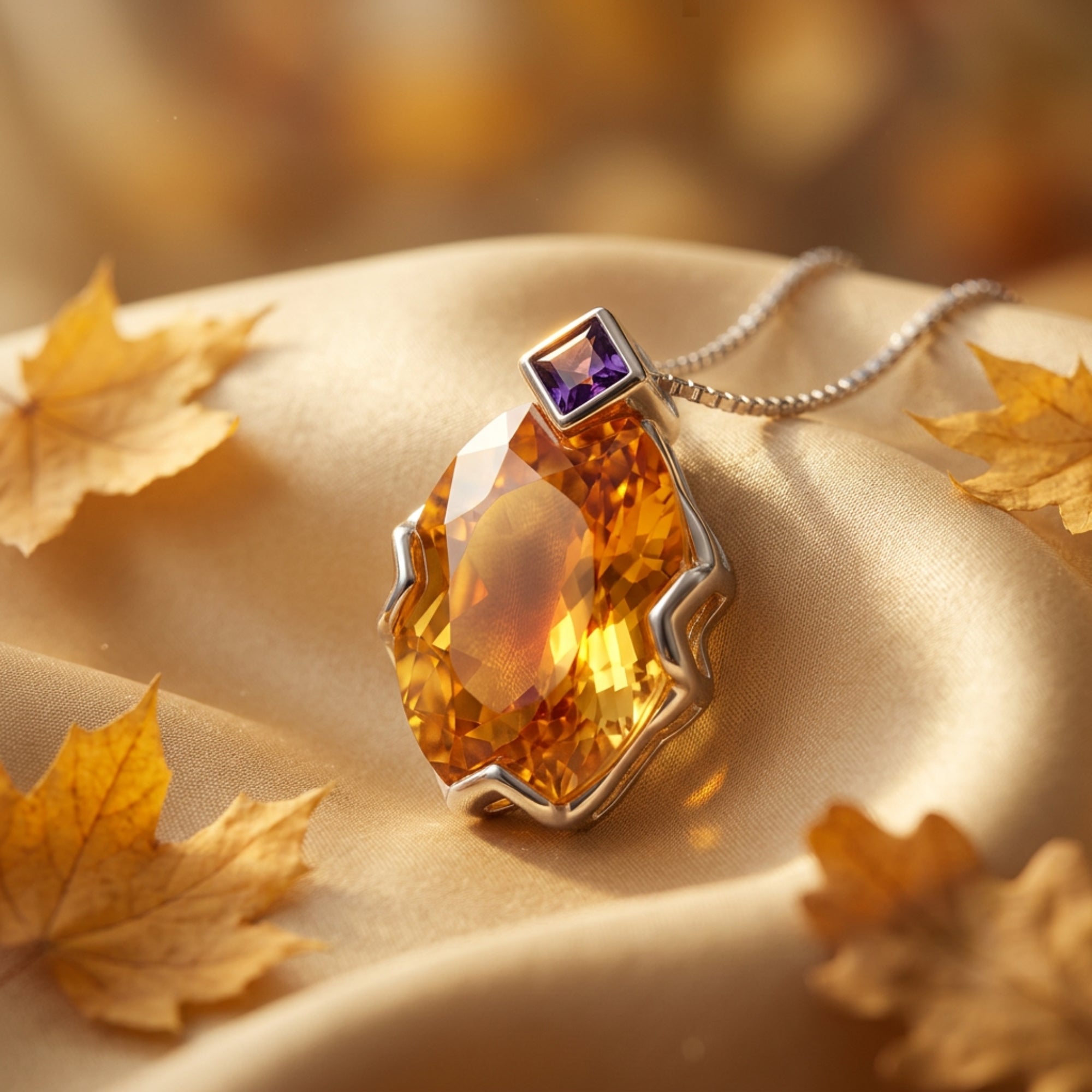 The Celestria Citrine Necklace