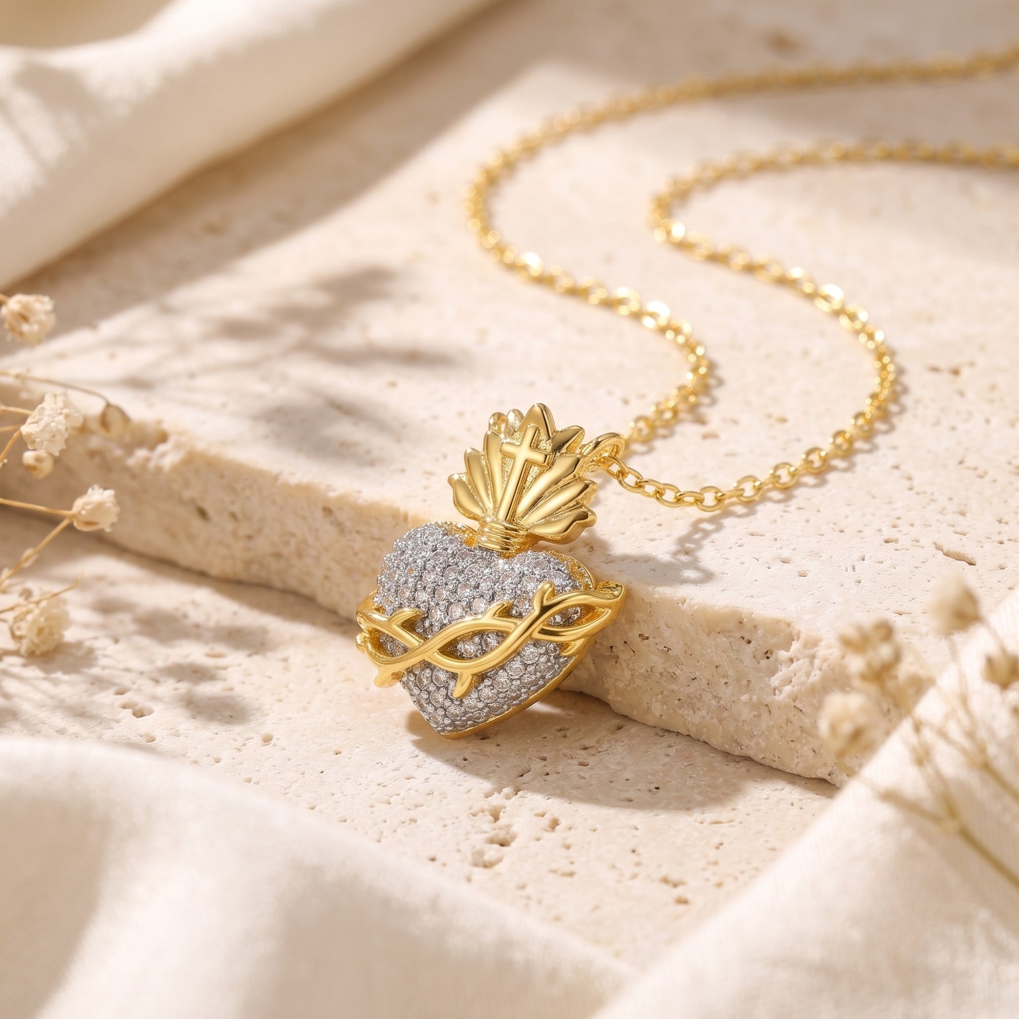 The Thorn-Wrapped Heart Necklace