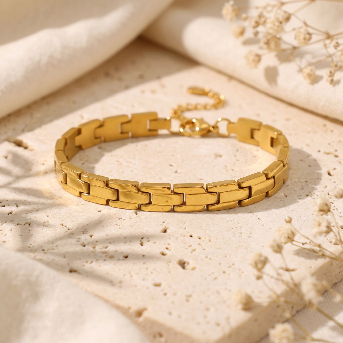 Das skulpturierte Gliederarmband