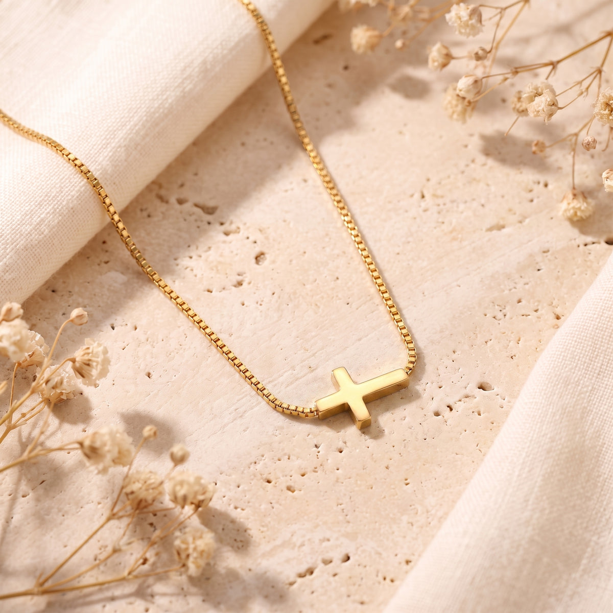The Sideways Cross Necklace