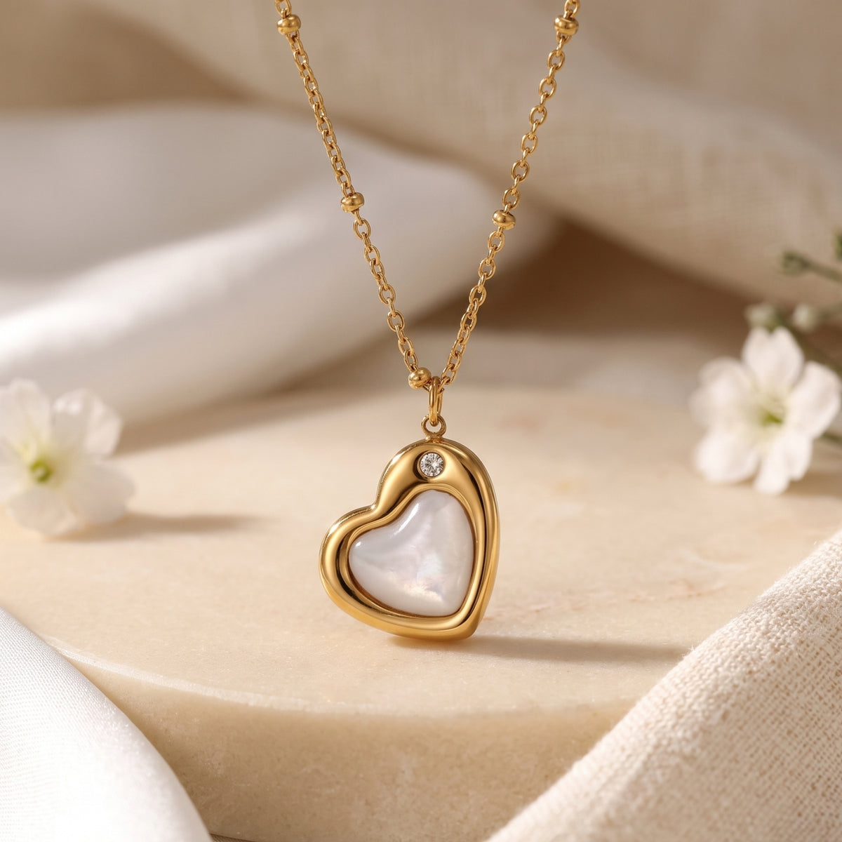 Le collier cœur lumineux