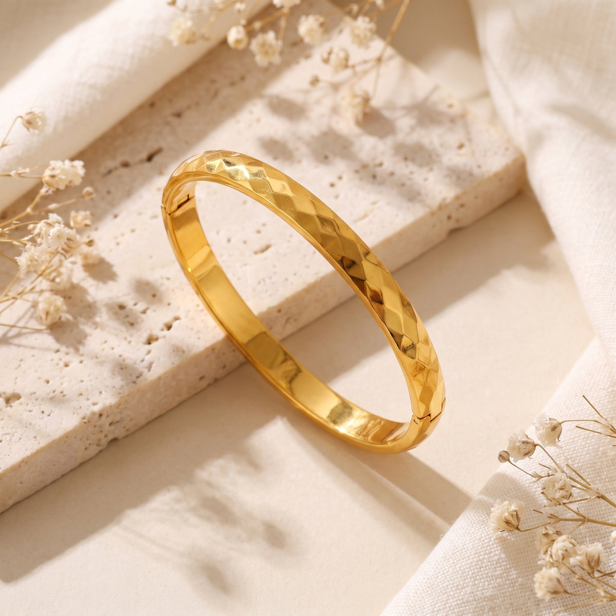 The Faceted Bangle Bracelet