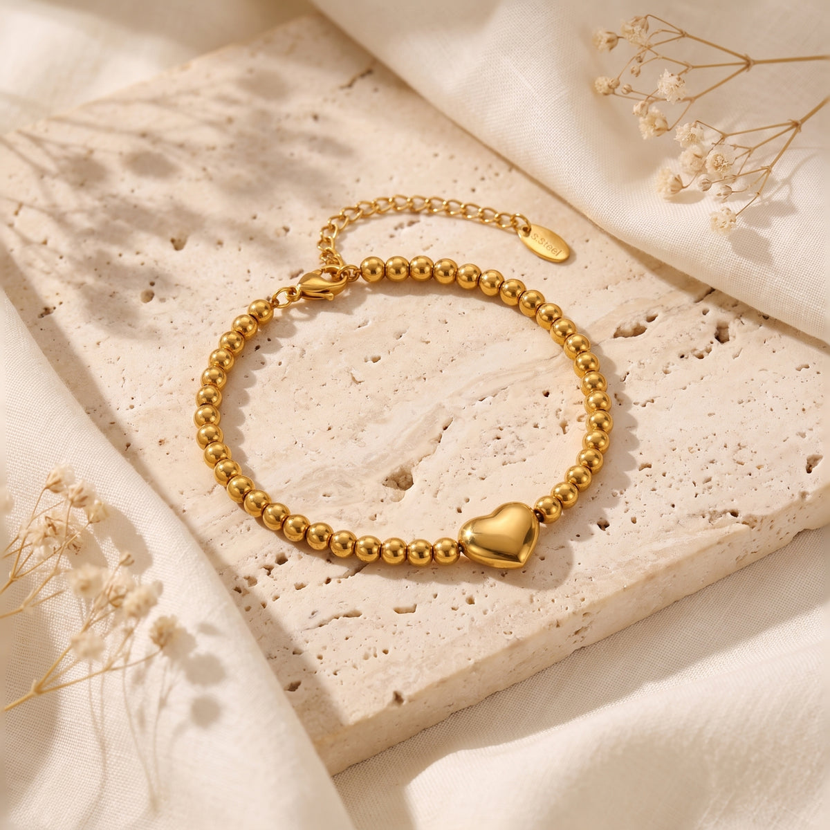 The Sculpted Heart Bracelet