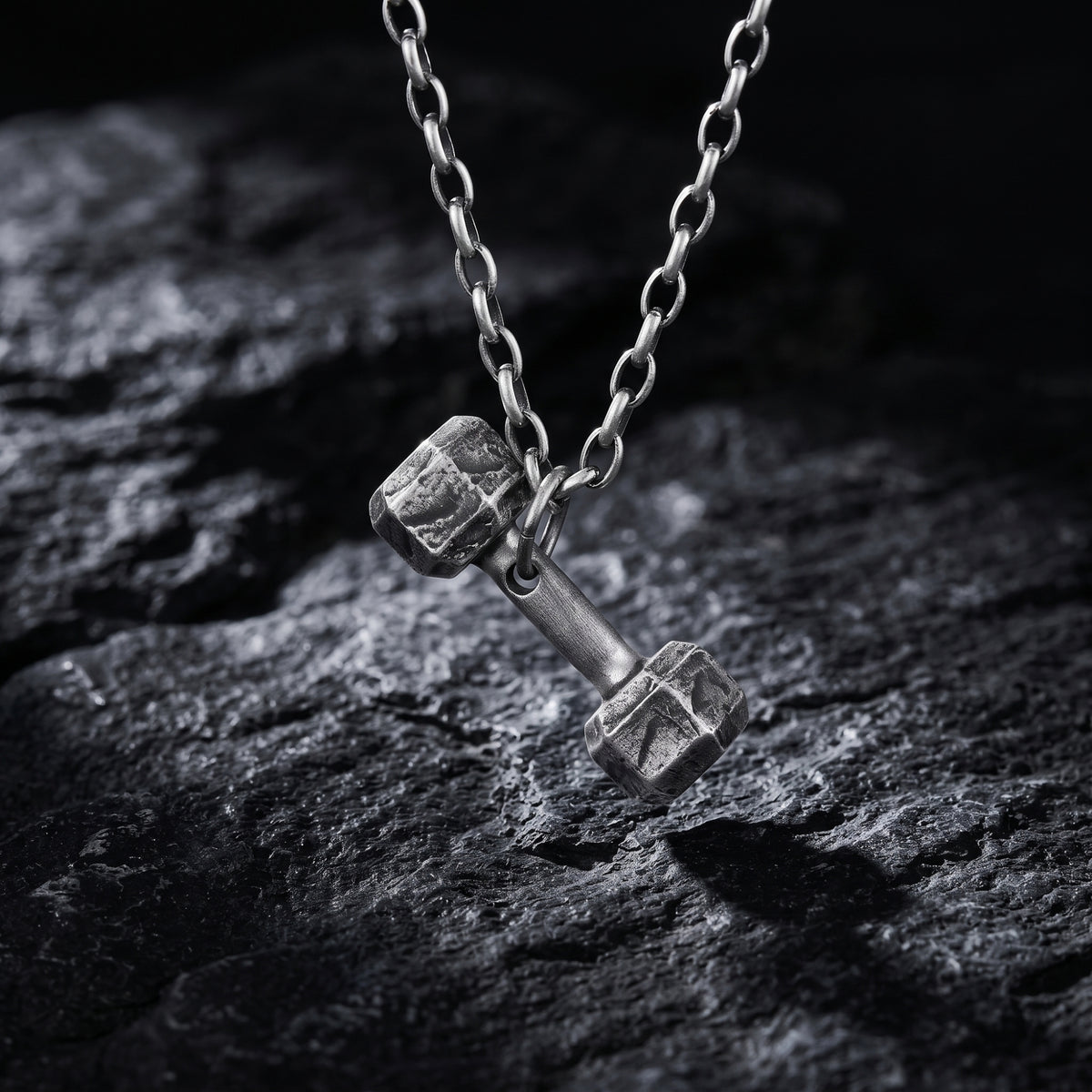 The Dumbbell Pendant Necklace