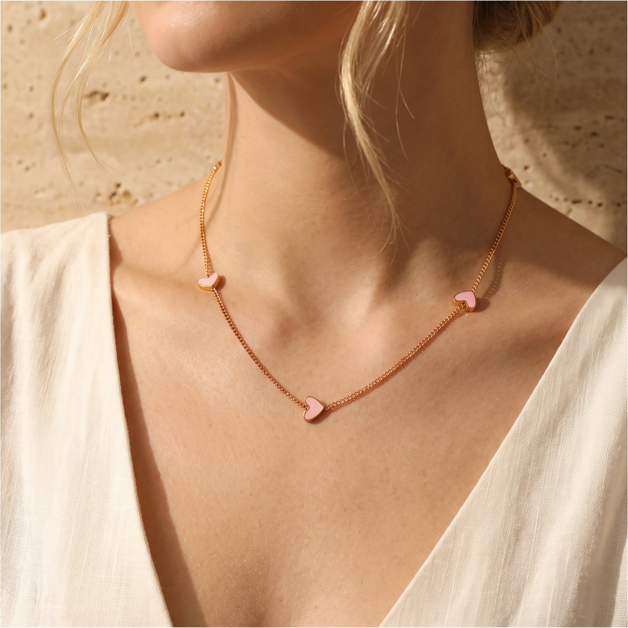 The Amore Heart Station Necklace