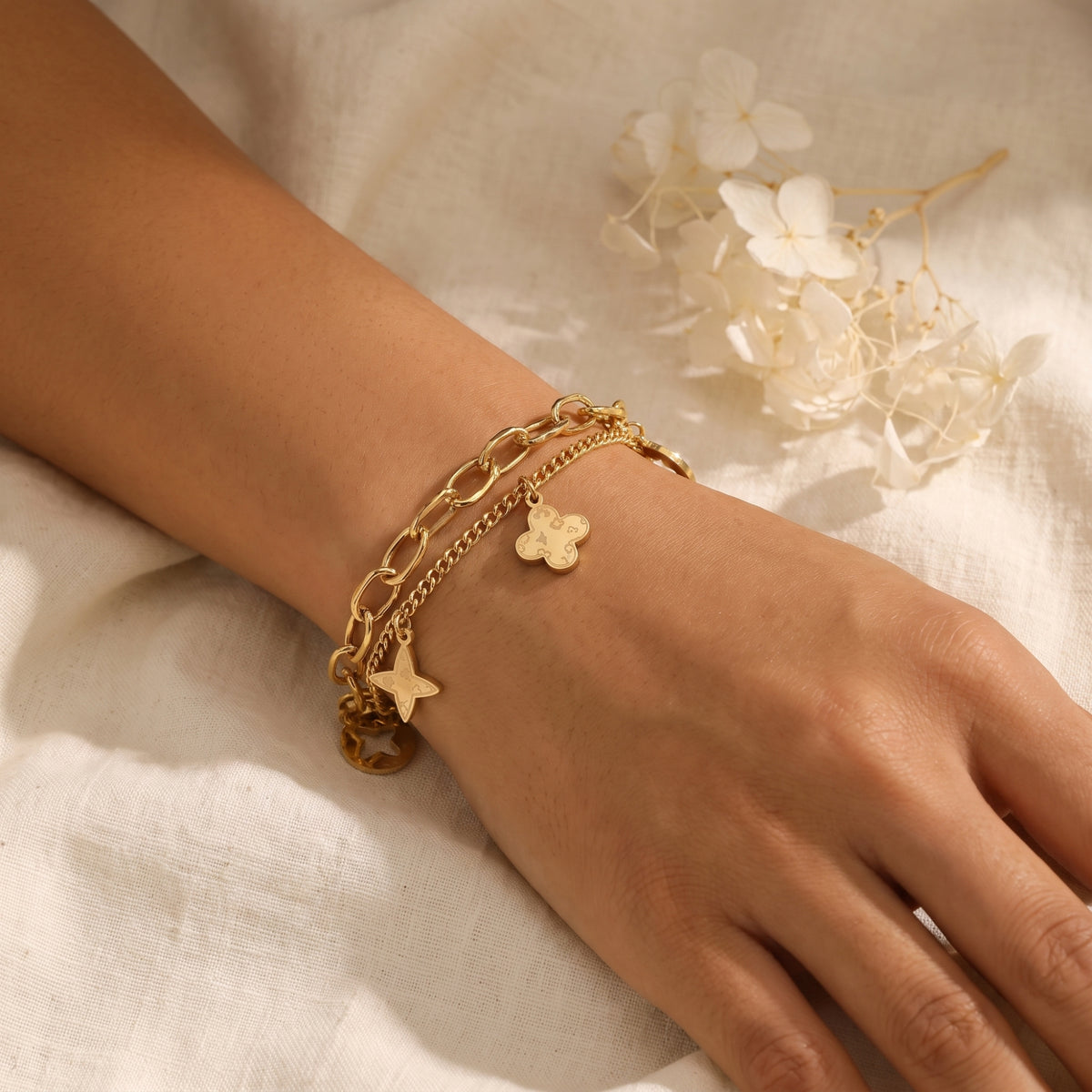The Iconic Clover Charm Bracelet