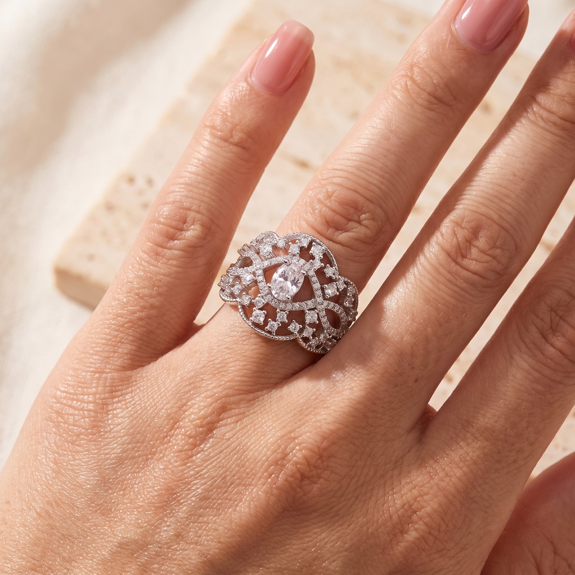 The Genevieve Lace Ring