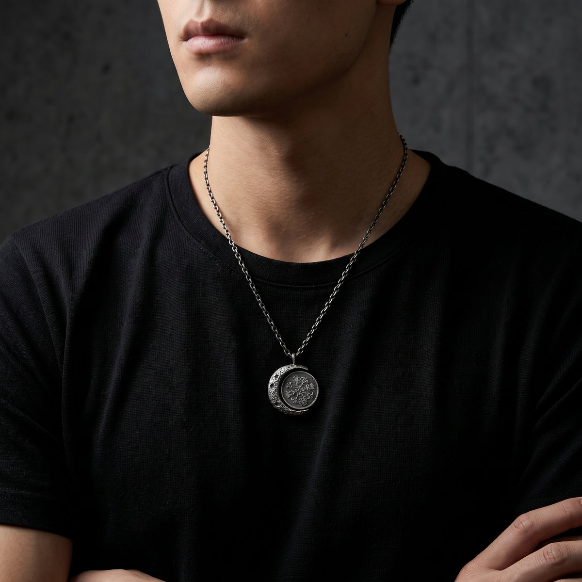 The Lunar Coin Pendant Necklace