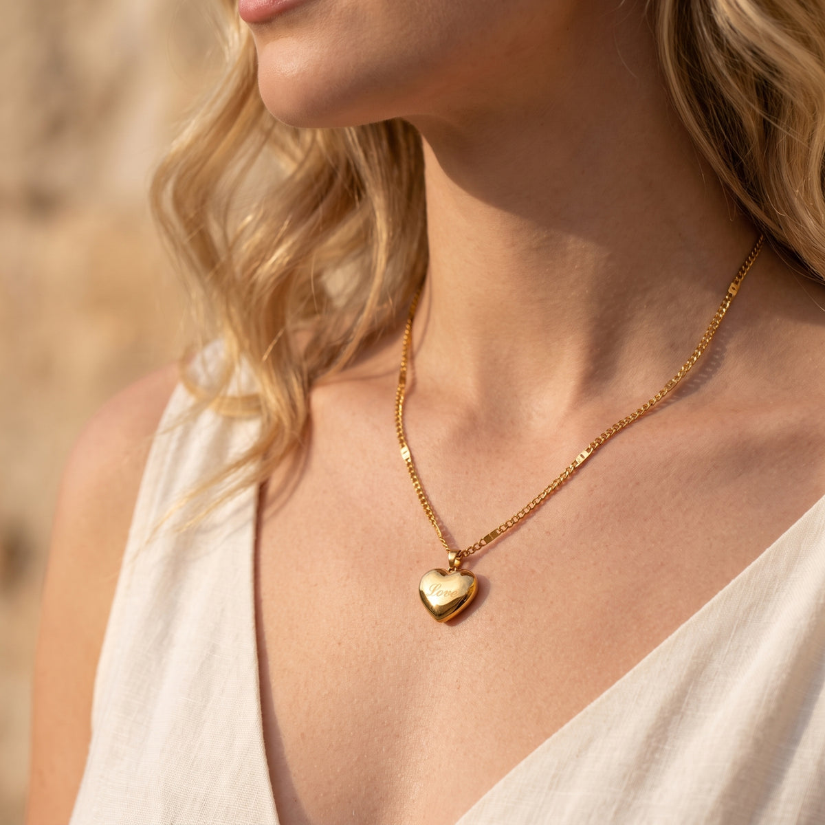 Le collier pendentif cœur d’amour