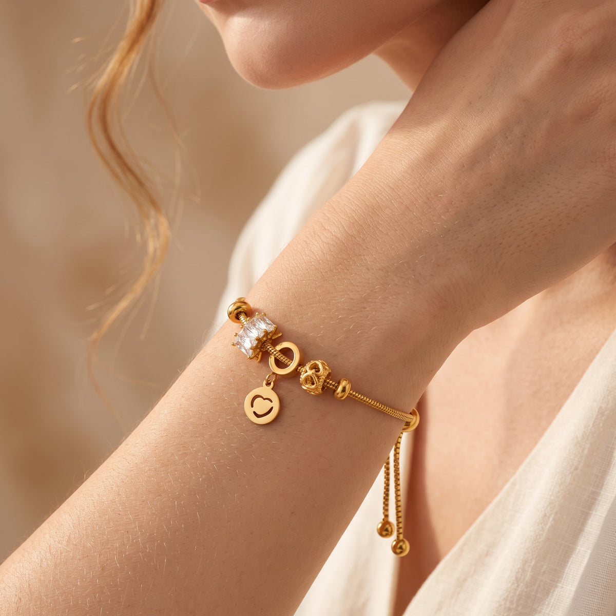 Das Herz-Anhängerarmband