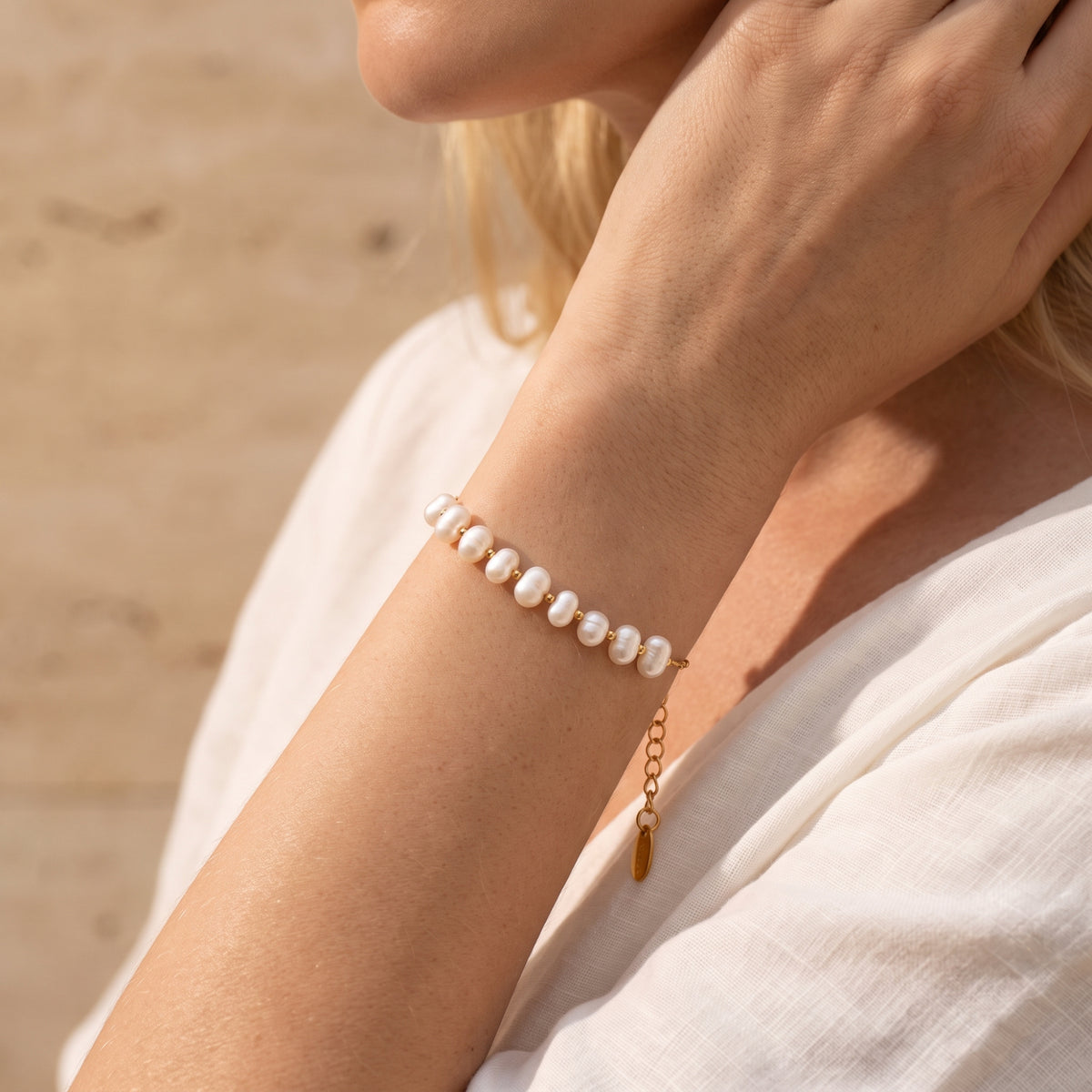Das Aurelia-Perlenarmband