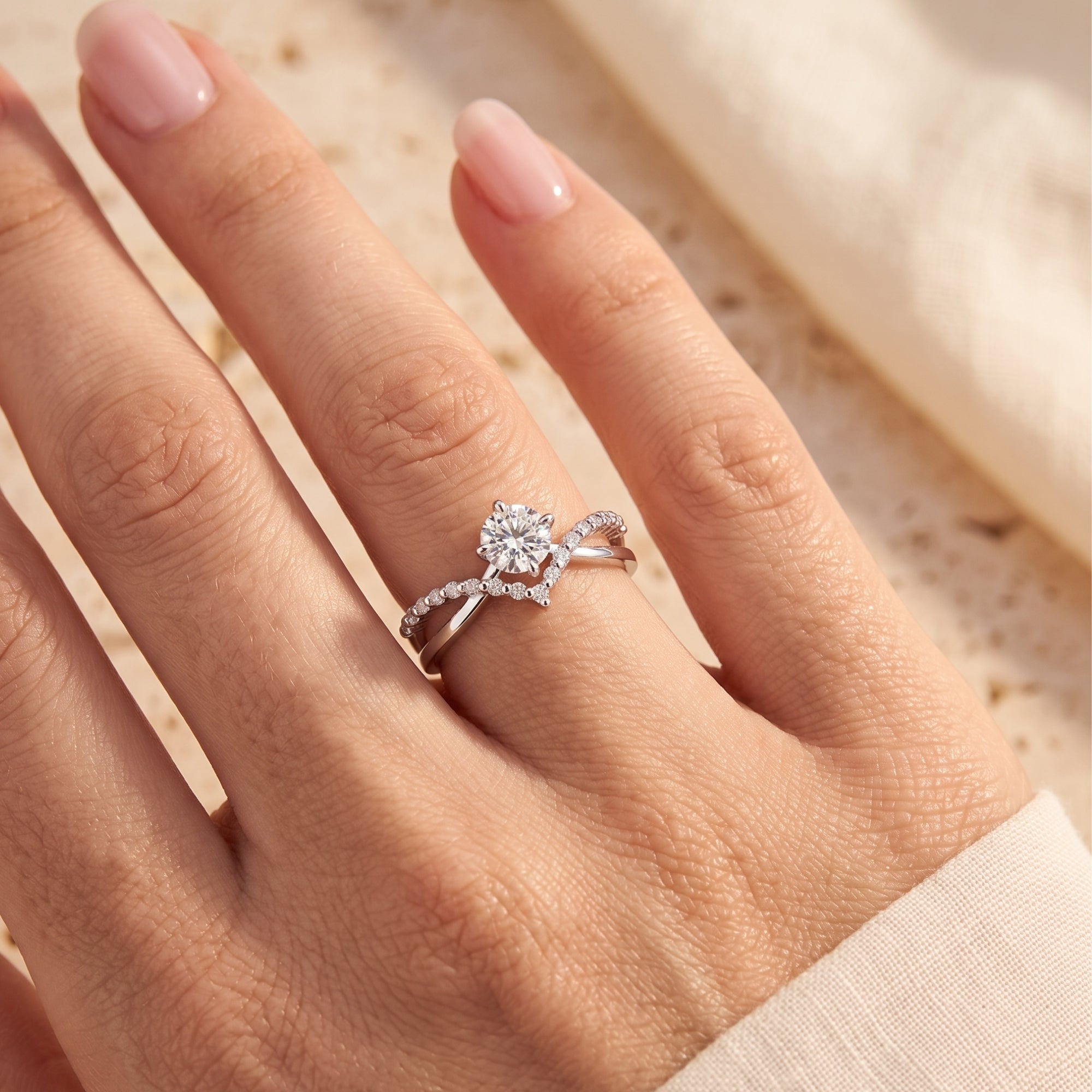 The Chevron Split Band Ring