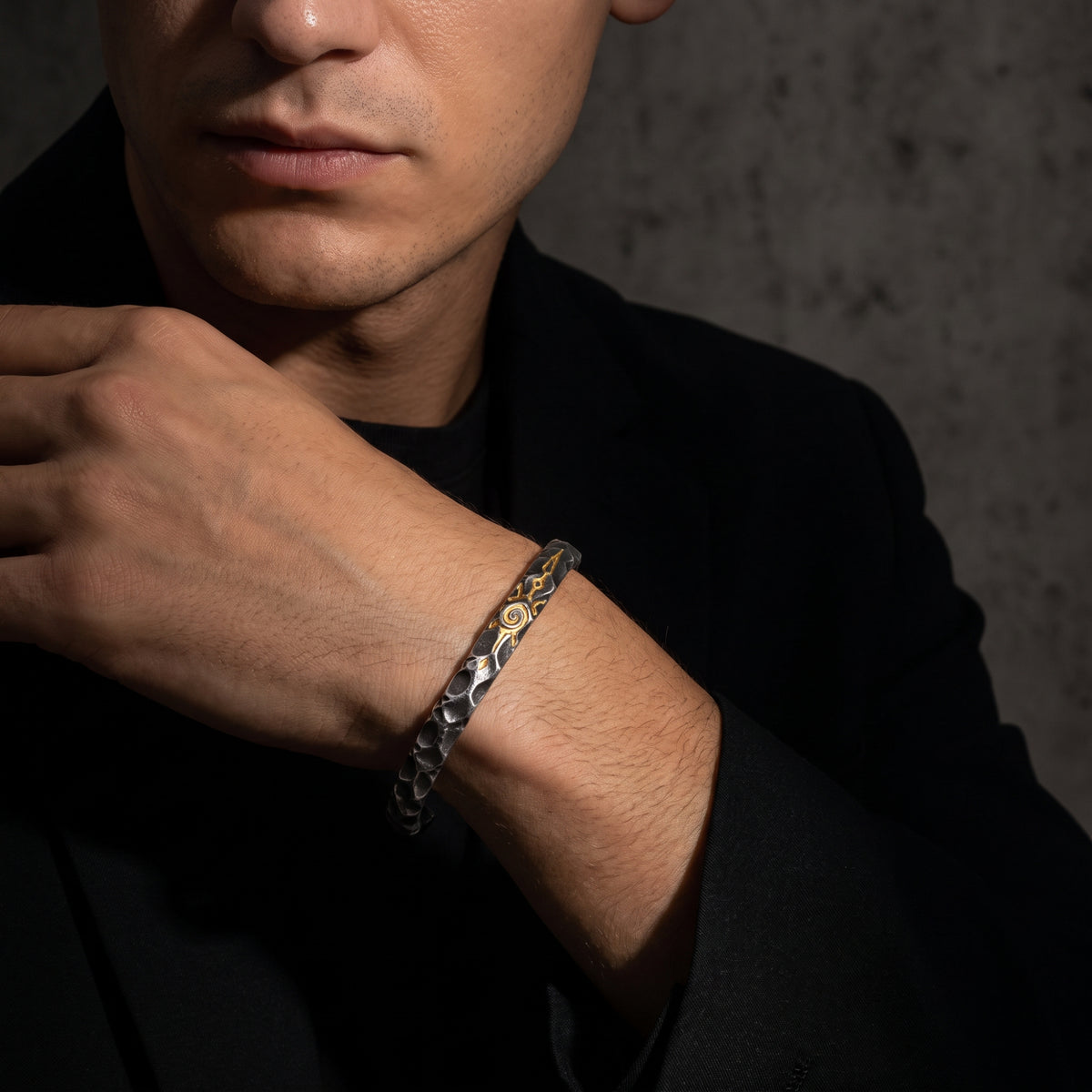 The Hammered Sigil Cuff Bracelet