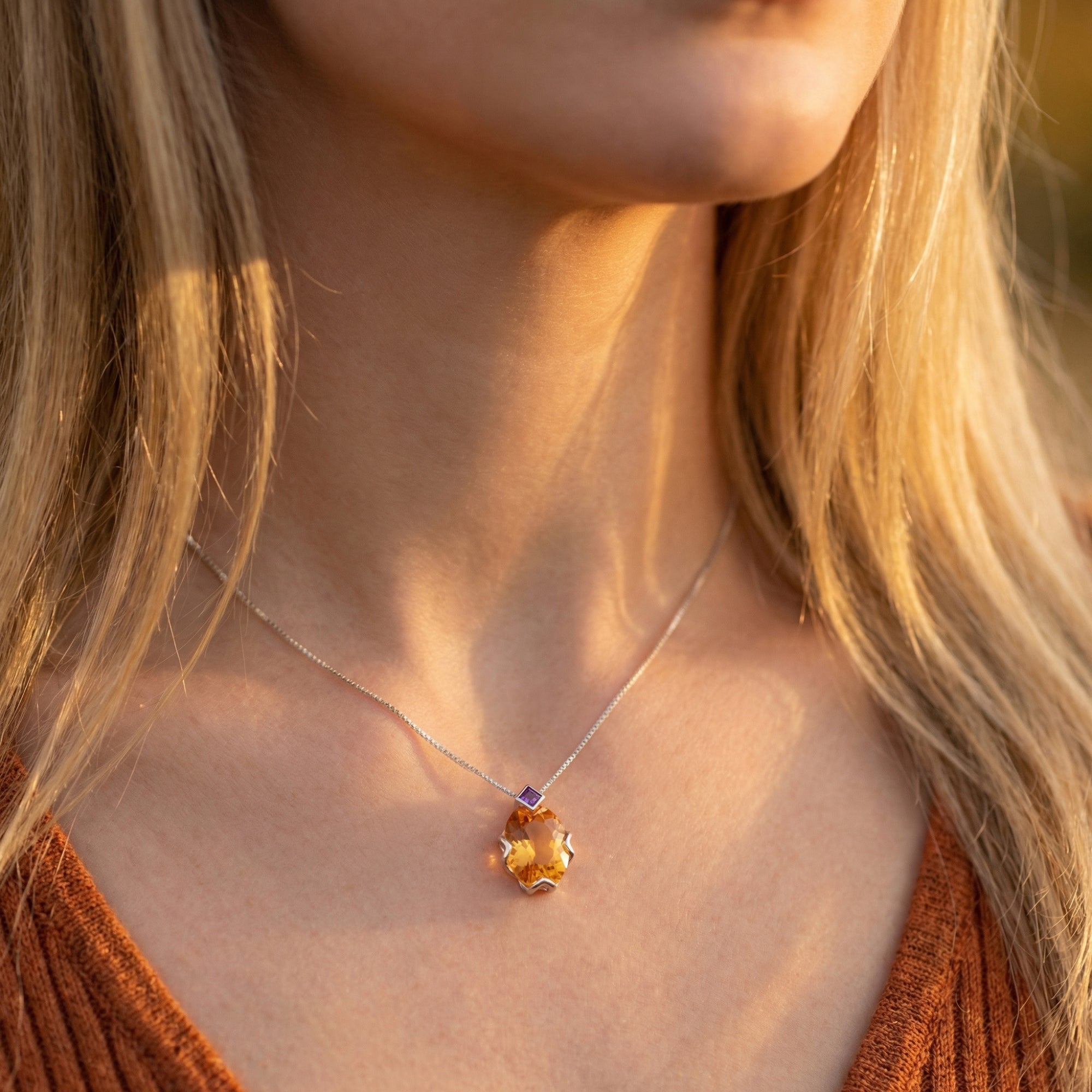 The Celestria Citrine Necklace