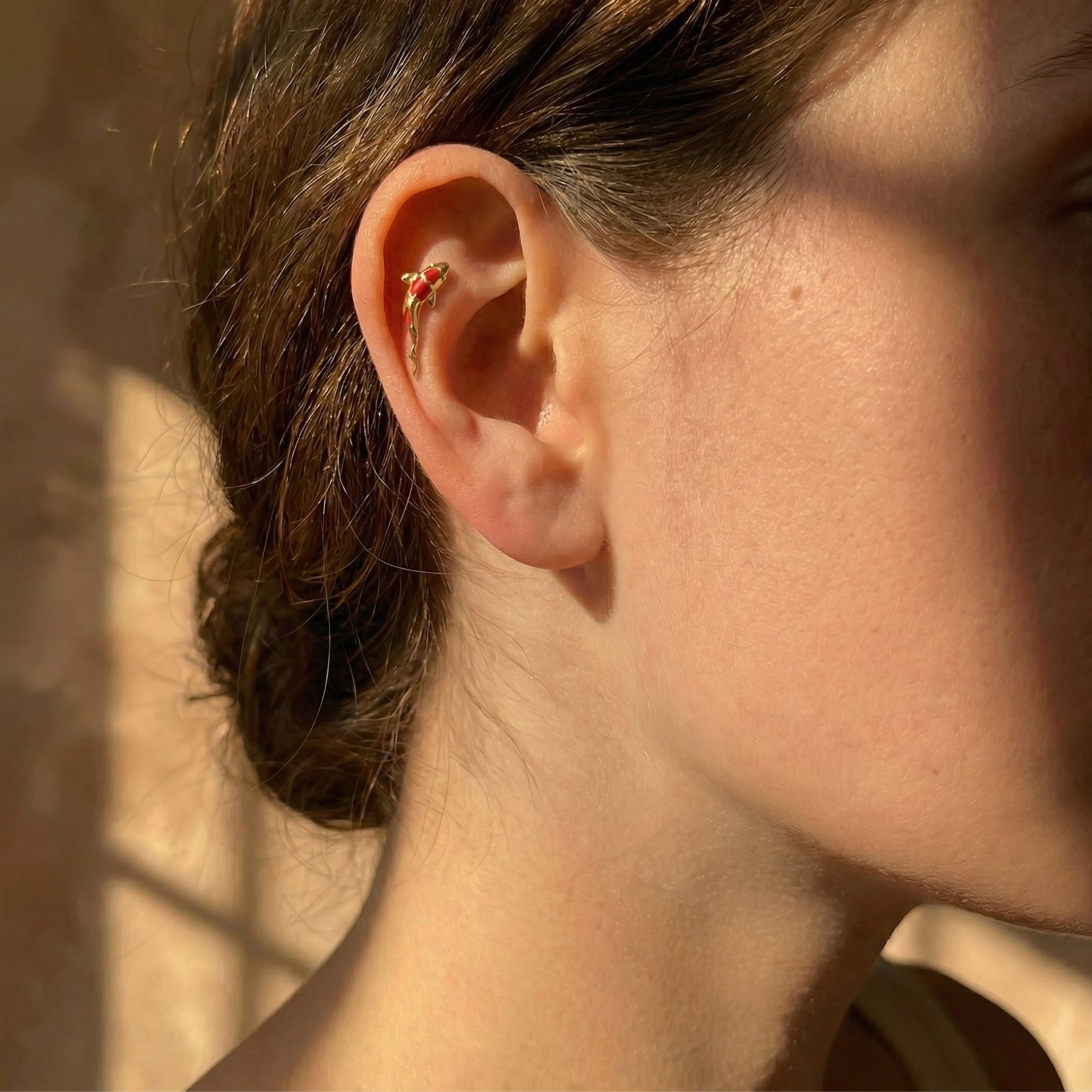 The Crimson Koi Earrings