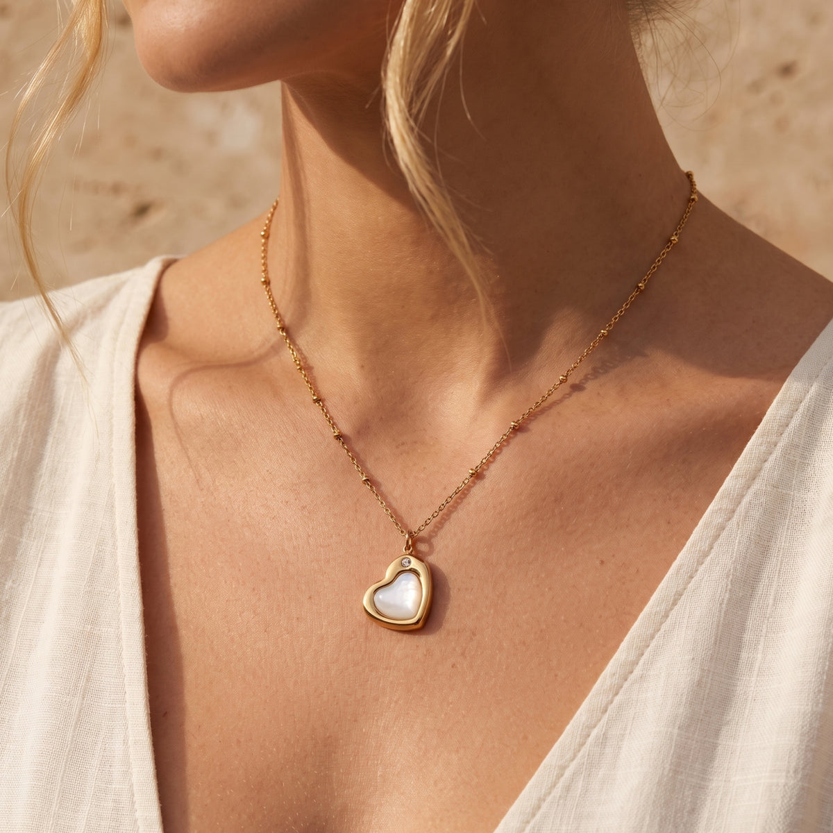 Le collier cœur lumineux