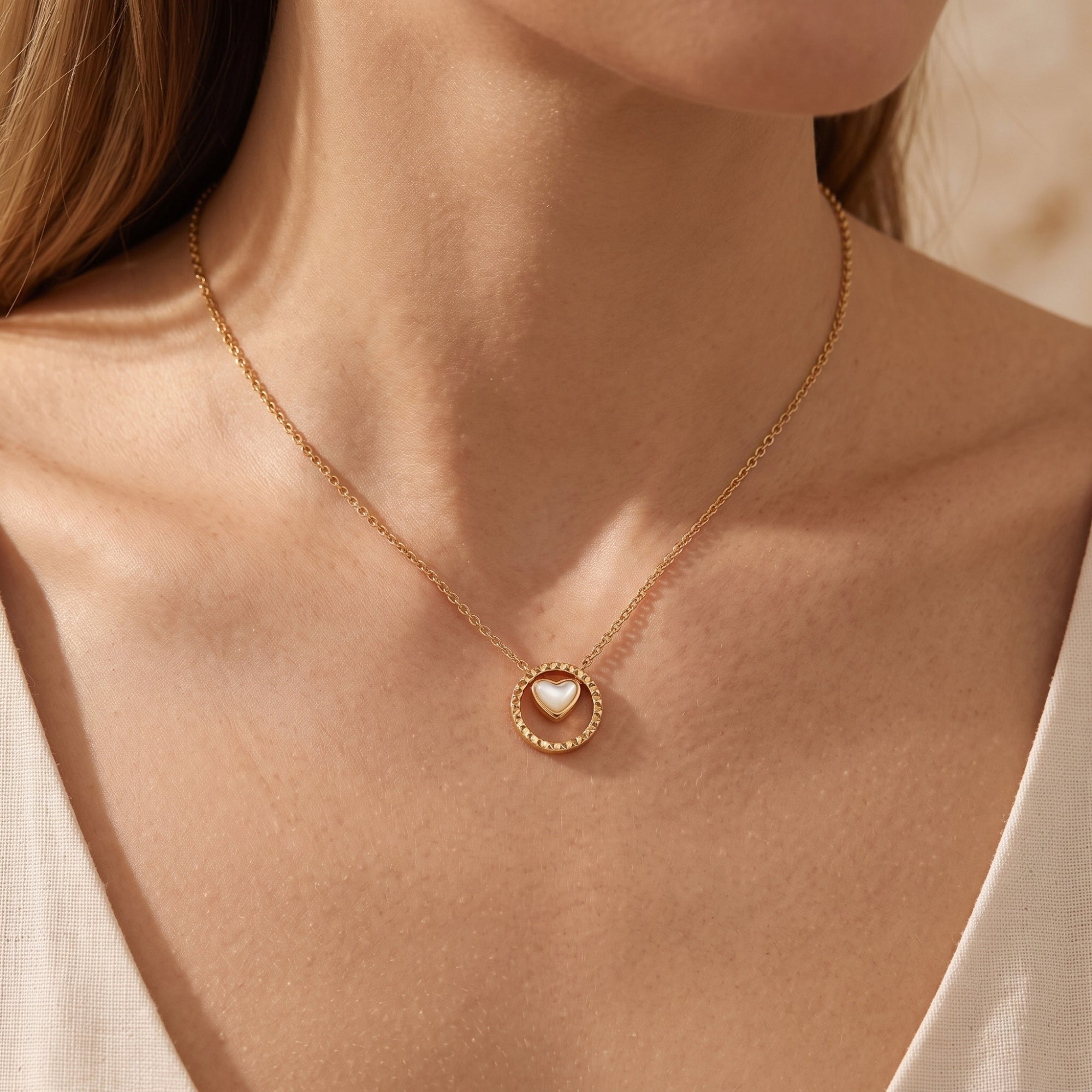The Rosetta Mother of Pearl Necklace