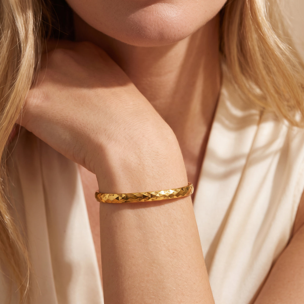 The Faceted Bangle Bracelet