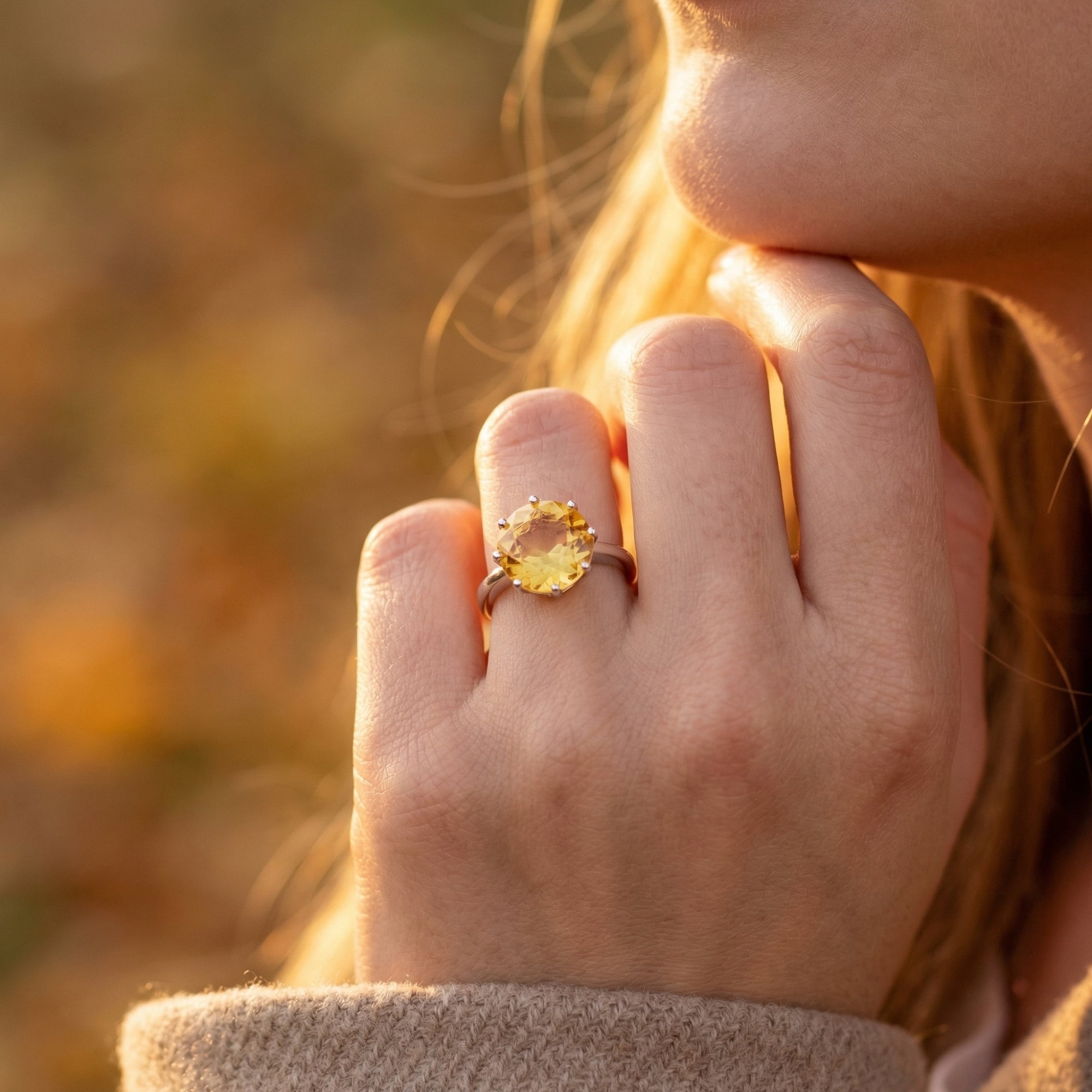 The Phaenna Citrine Ring
