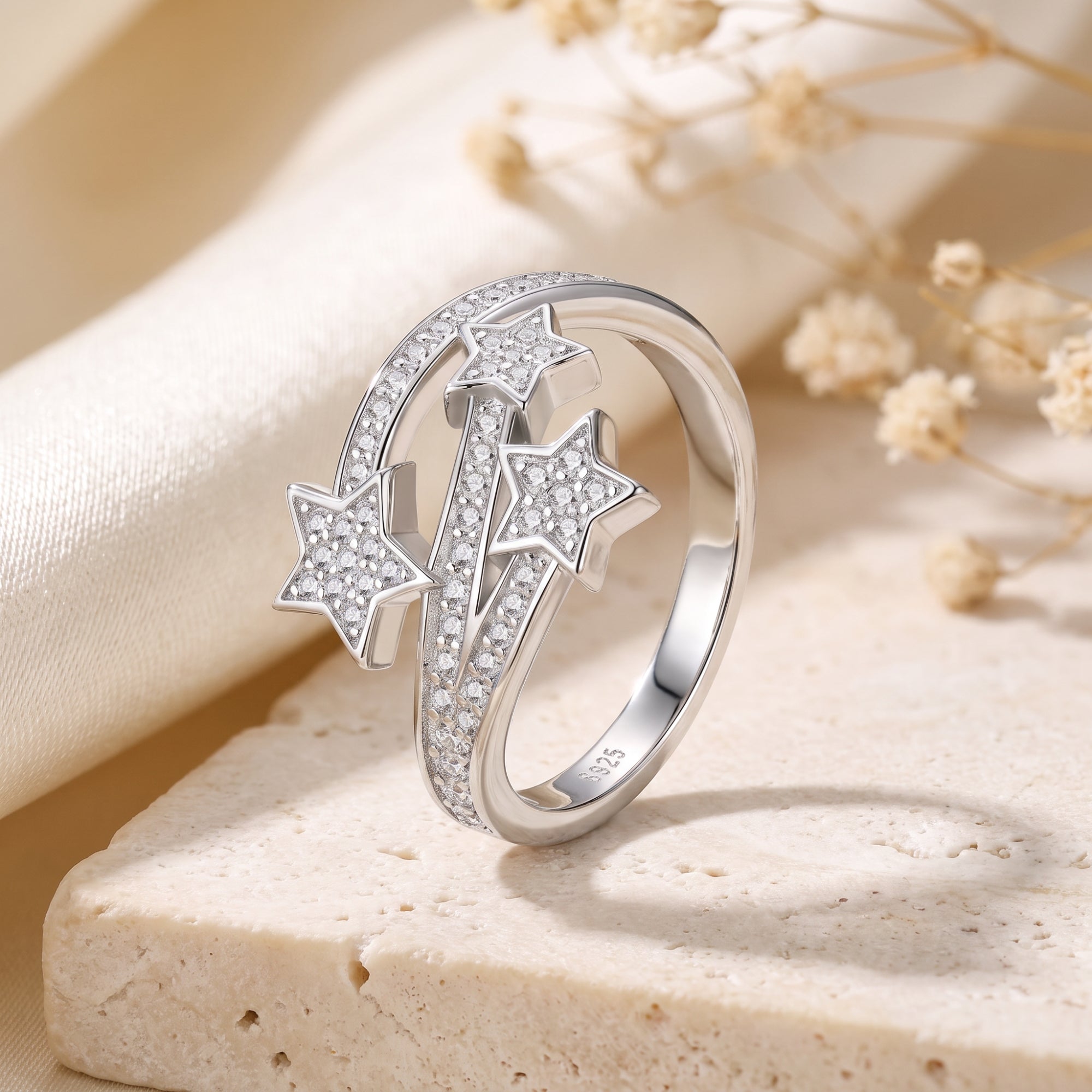 The Shooting Star Bypass Ring