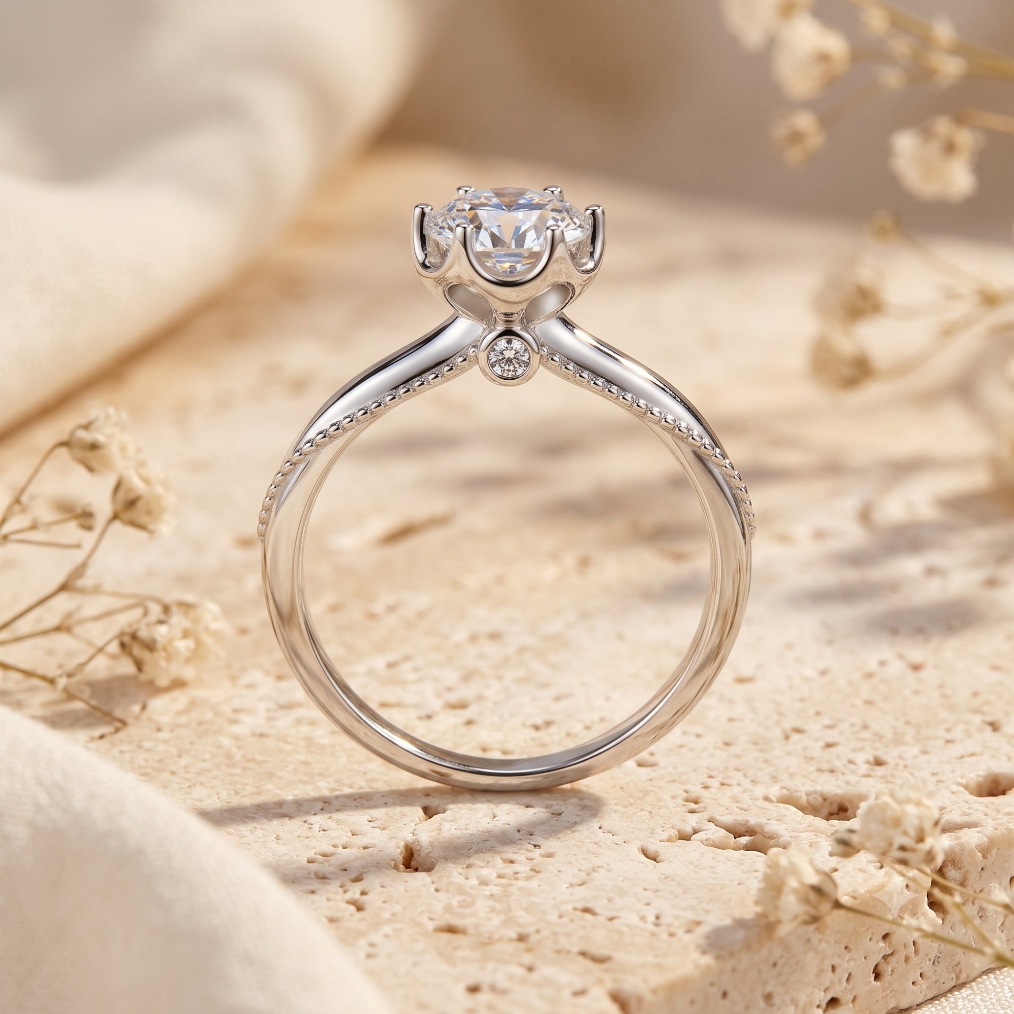 The Stella Milgrain Ring