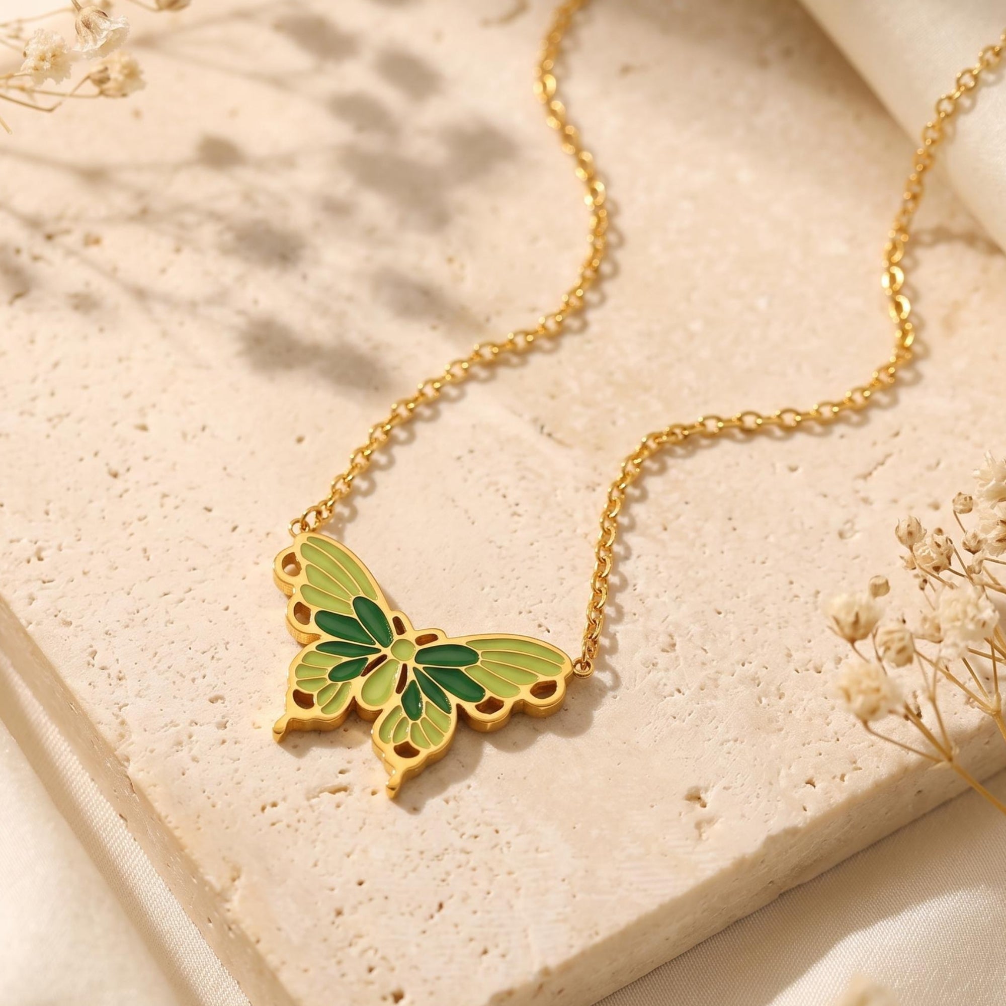 The Mariposa Enamel Necklace