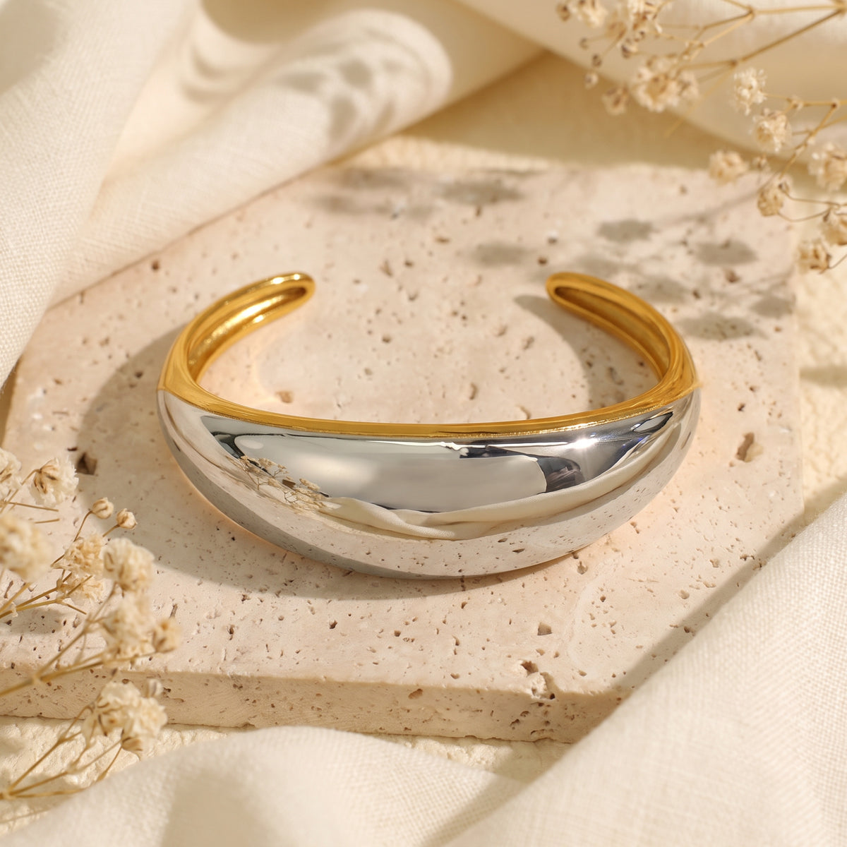 The Duo Contoured Cuff Bracelet